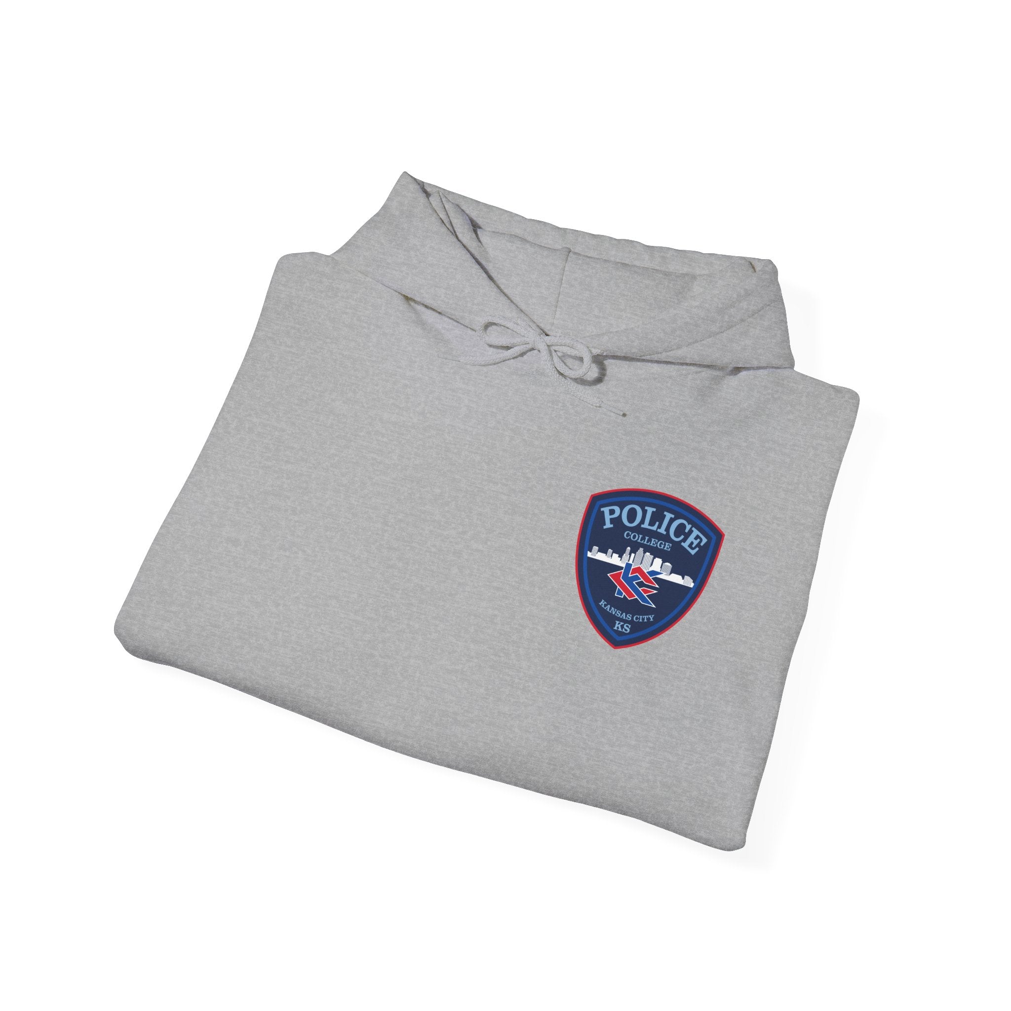 Kansas City College Police Blue Patch - Unisex Heavy Blend™ Hooded Sweatshirt
