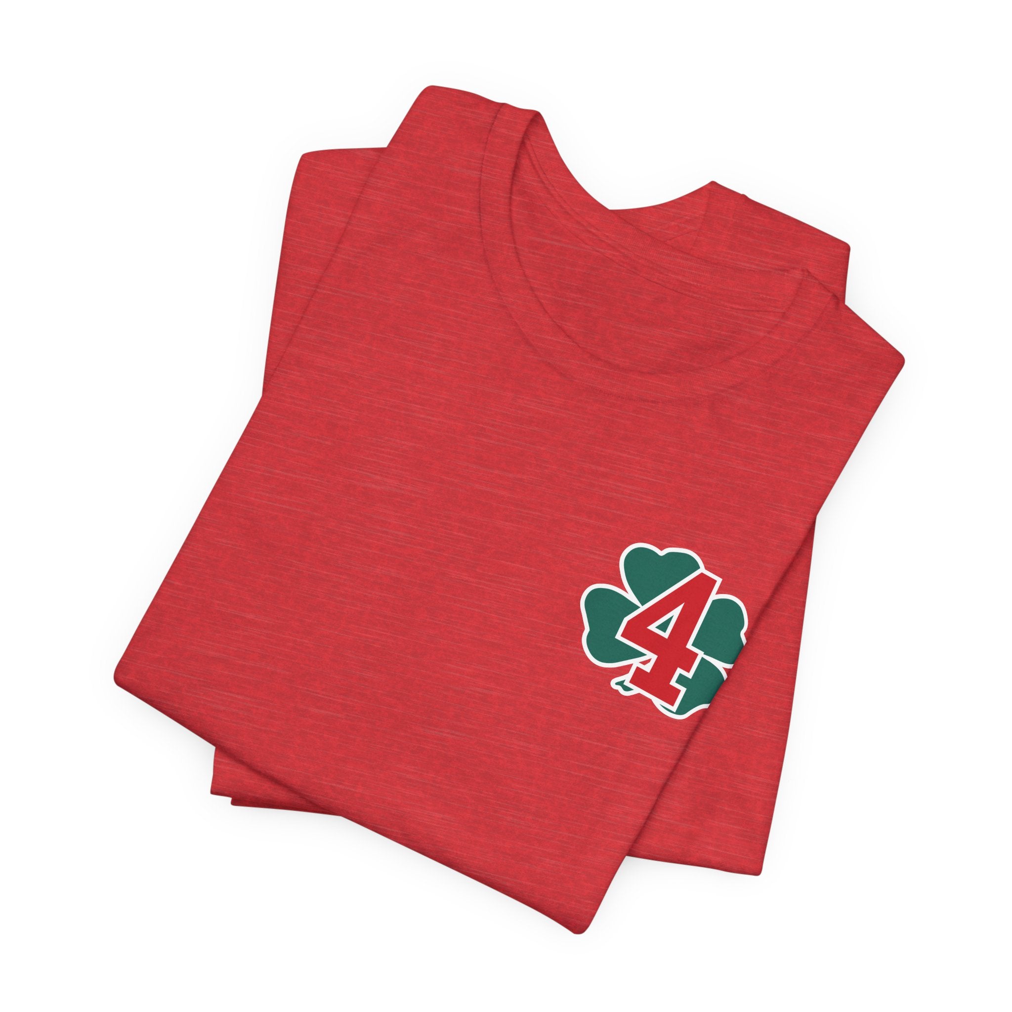 Station 4 Clover on front and back - Bella+Canvas Soft Unisex Tee