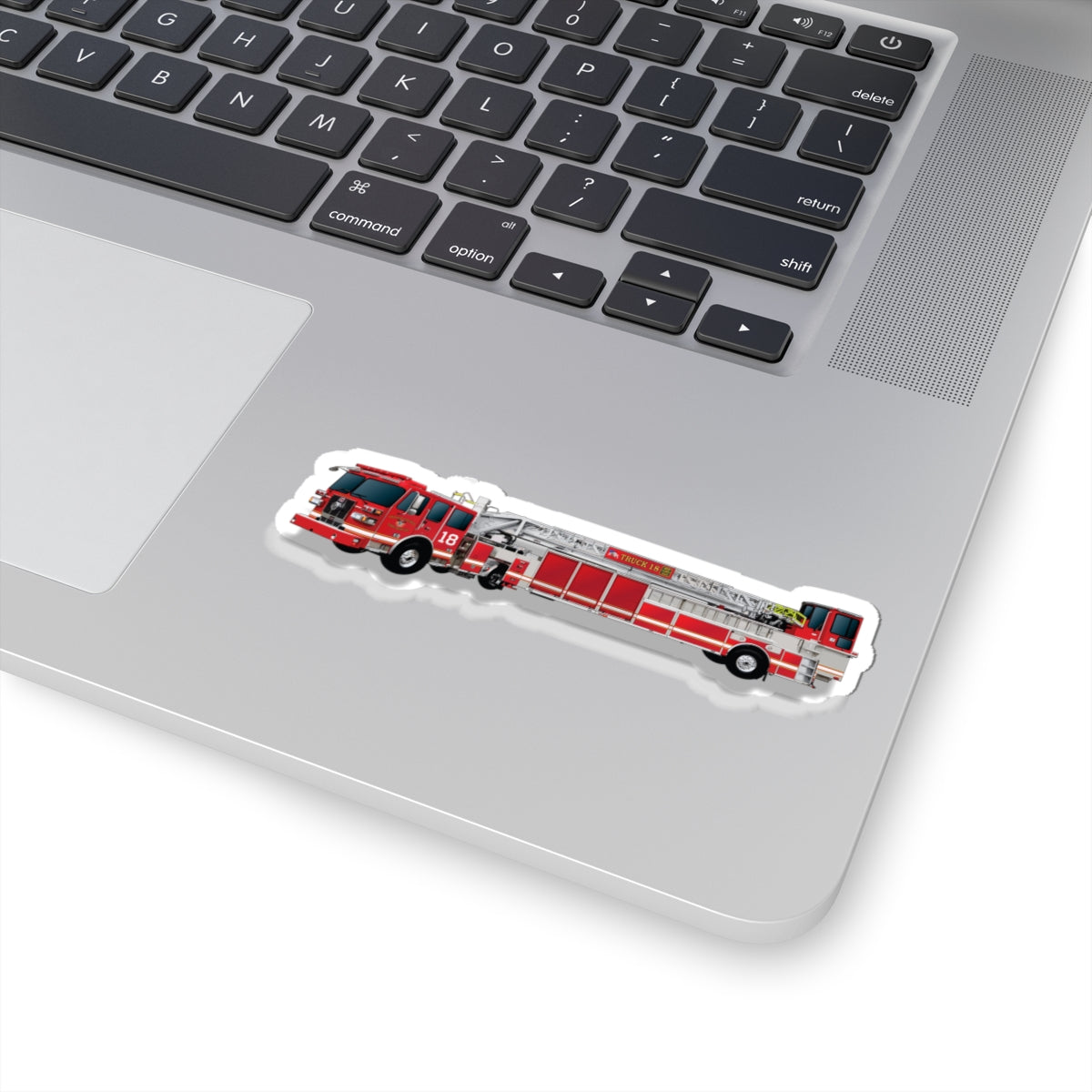 Dekalb County Fire Tiller 18 Rendering - Kiss-Cut Stickers