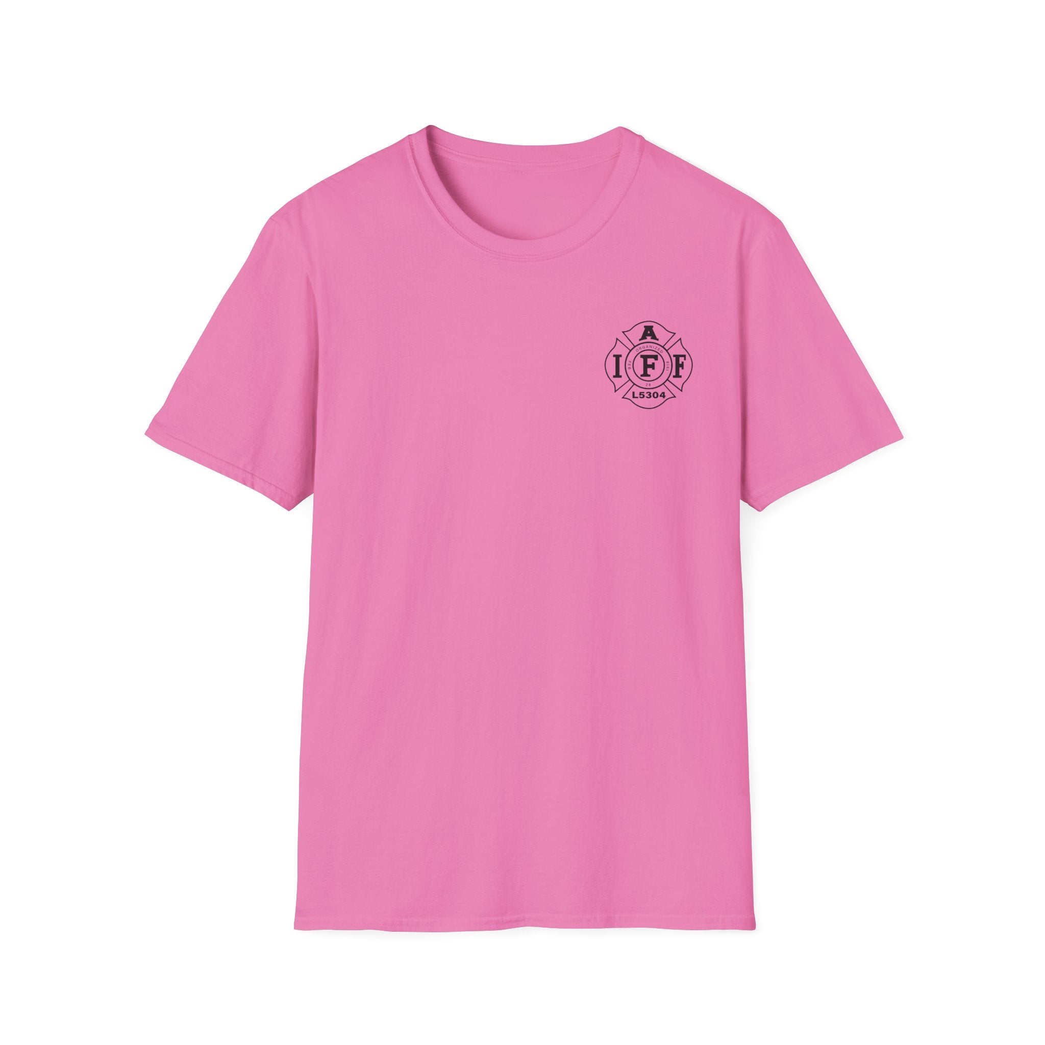 Clarke County Fire Breast Cancer (Portion of Proceeds go to Local 5304) - Gildan Soft Cotton Softstyle T-Shirt