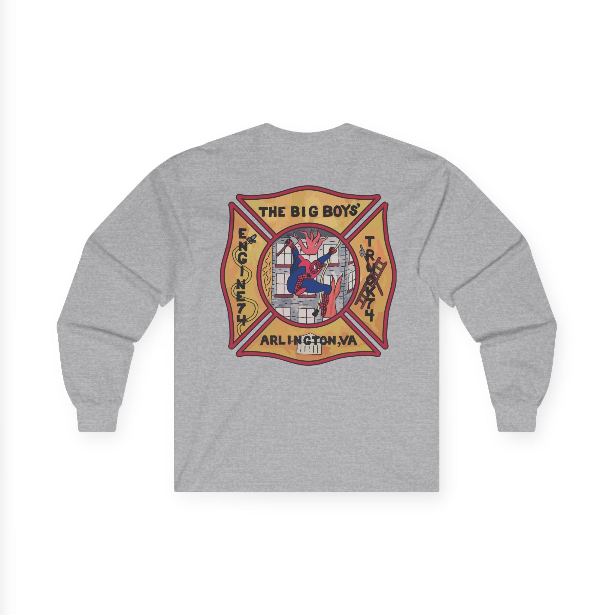 ACFD Truck 74 Old School Spider Shirt  - Unisex Ultra Cotton Long Sleeve Tee