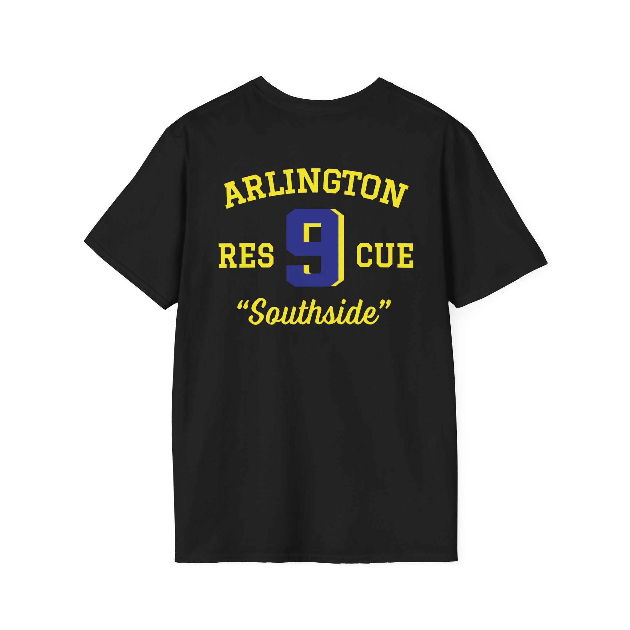 Station 9 Taz Front / Officer Rescue 9 back - Gildan Soft Cotton Softstyle T-Shirt
