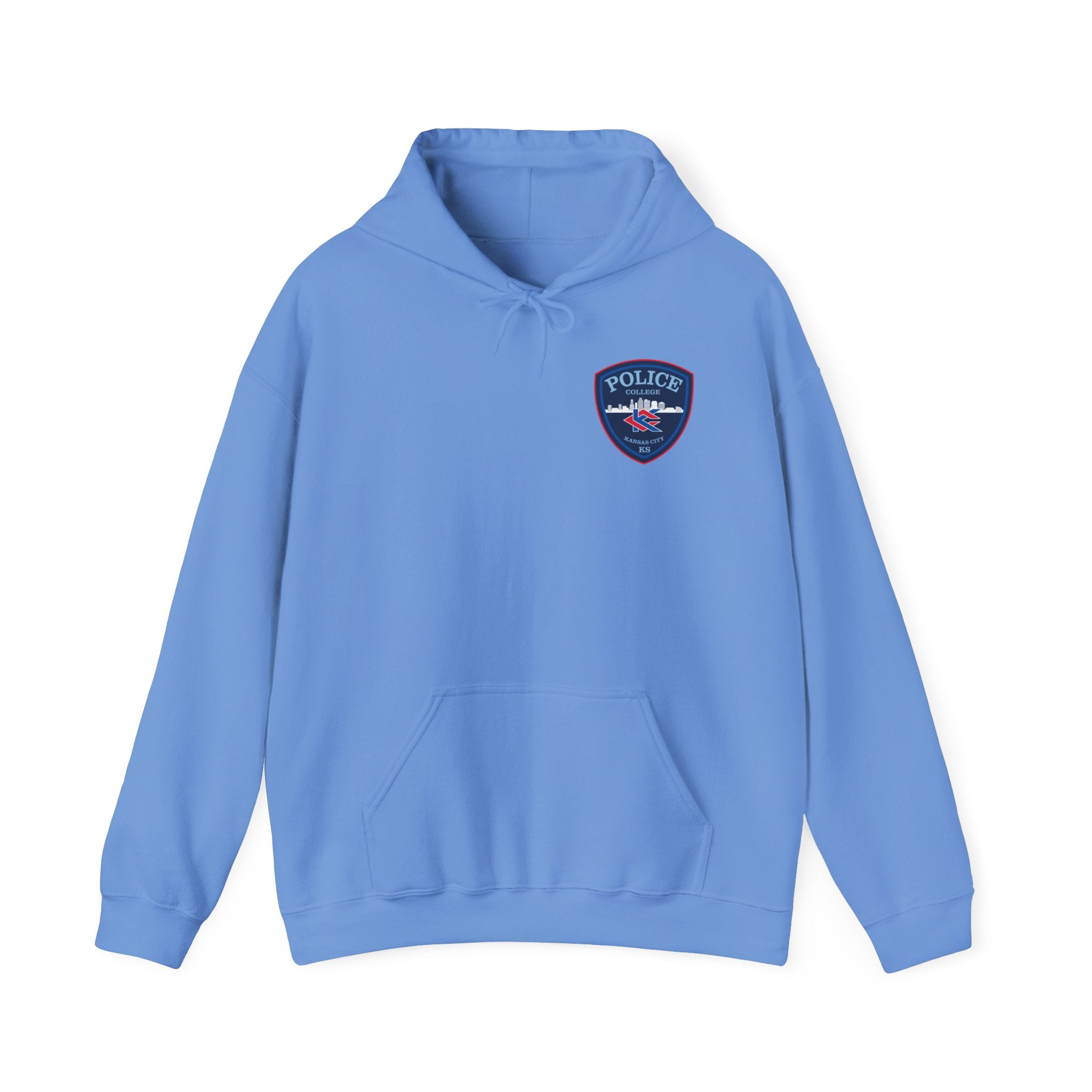 Kansas City College Police Blue Patch - Unisex Heavy Blend™ Hooded Sweatshirt