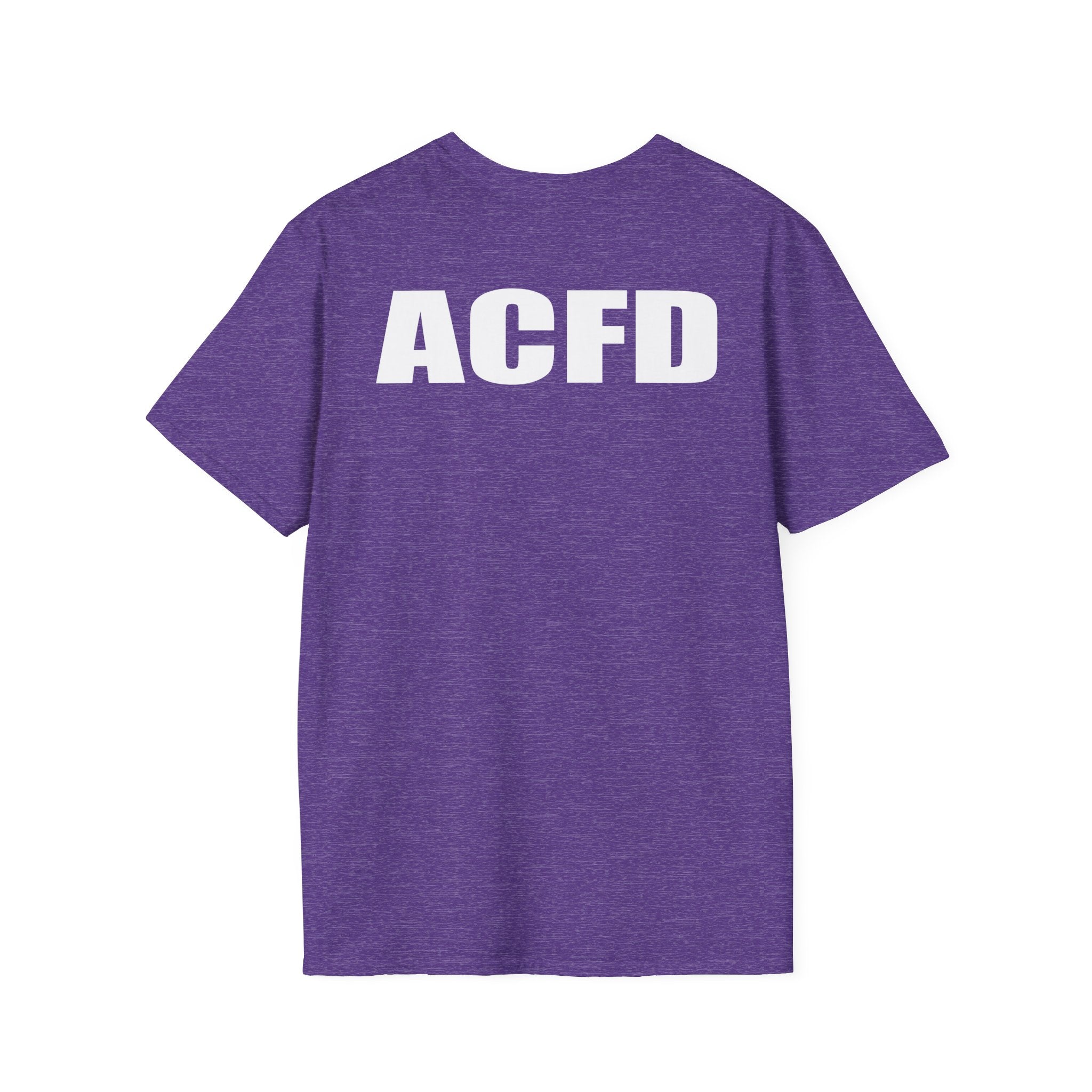 Station 3 Rhino Logo Firefighter Back - Gildan Soft Cotton Softstyle T-Shirt