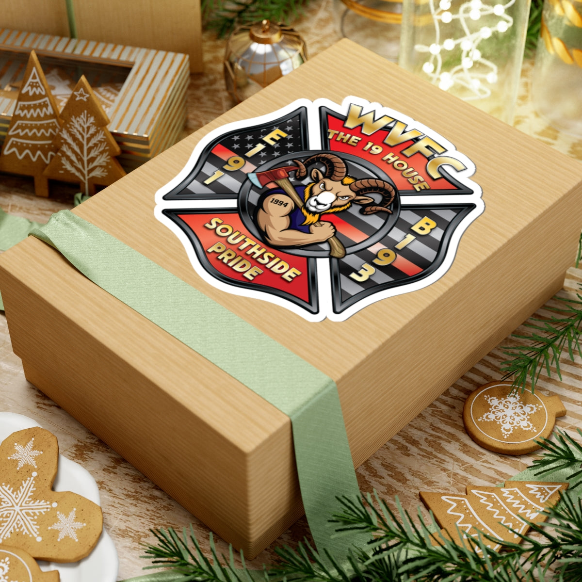 WVFC Goat Logo 1 - Kiss-Cut Stickers