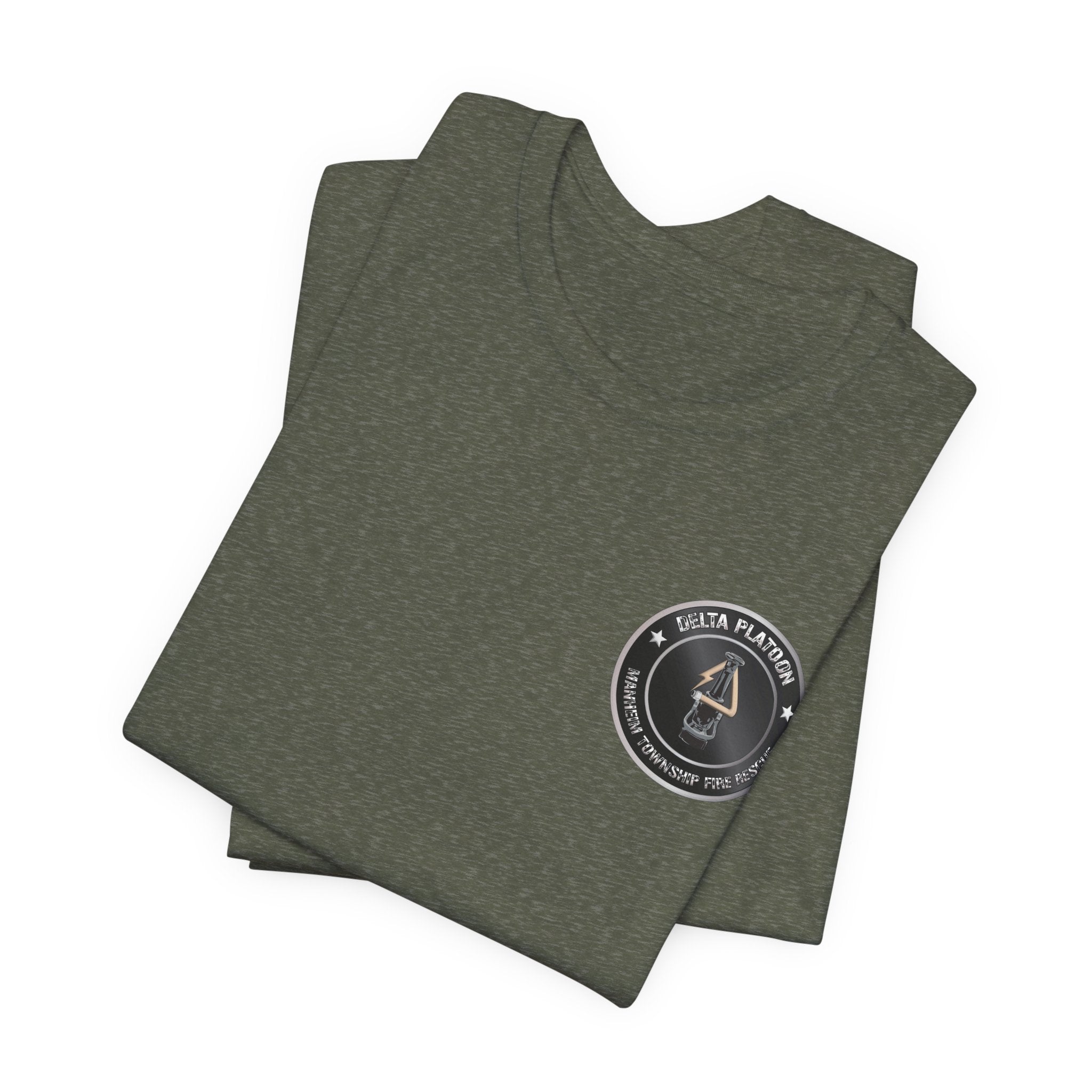 Manheim Township Local Delta Platoon Local white - Bella+Canvas Soft Unisex Tee
