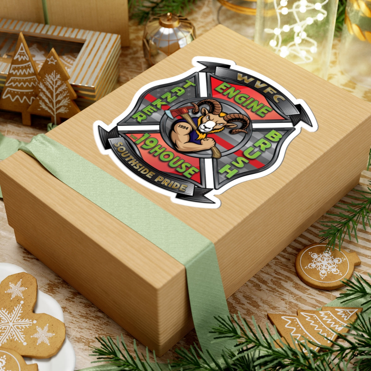 WVFC Goat Logo 2 - Kiss-Cut Stickers