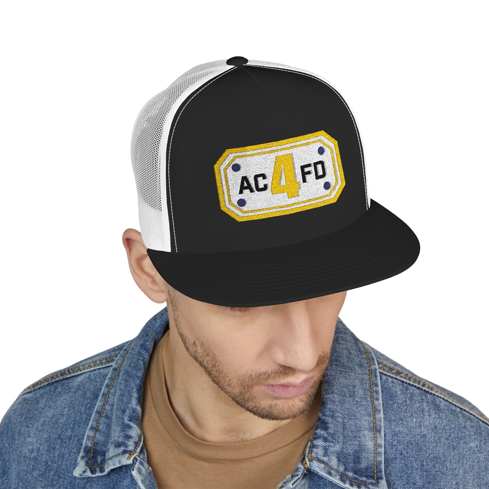 Arlington Medic 4 (requested different style hat) - 5 Panel Trucker Cap (Embroidery)