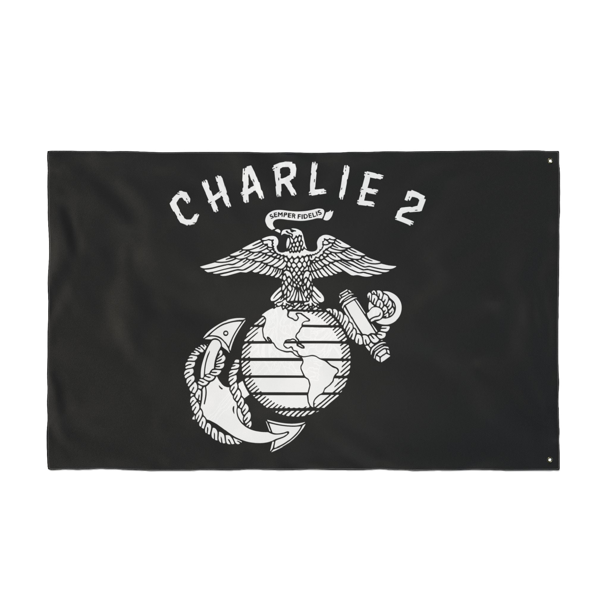 Charlie 2 Ronin- Black Double Sided Flag