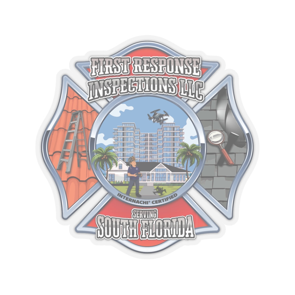 First Response Inspections LLC - Kiss-Cut Stickers