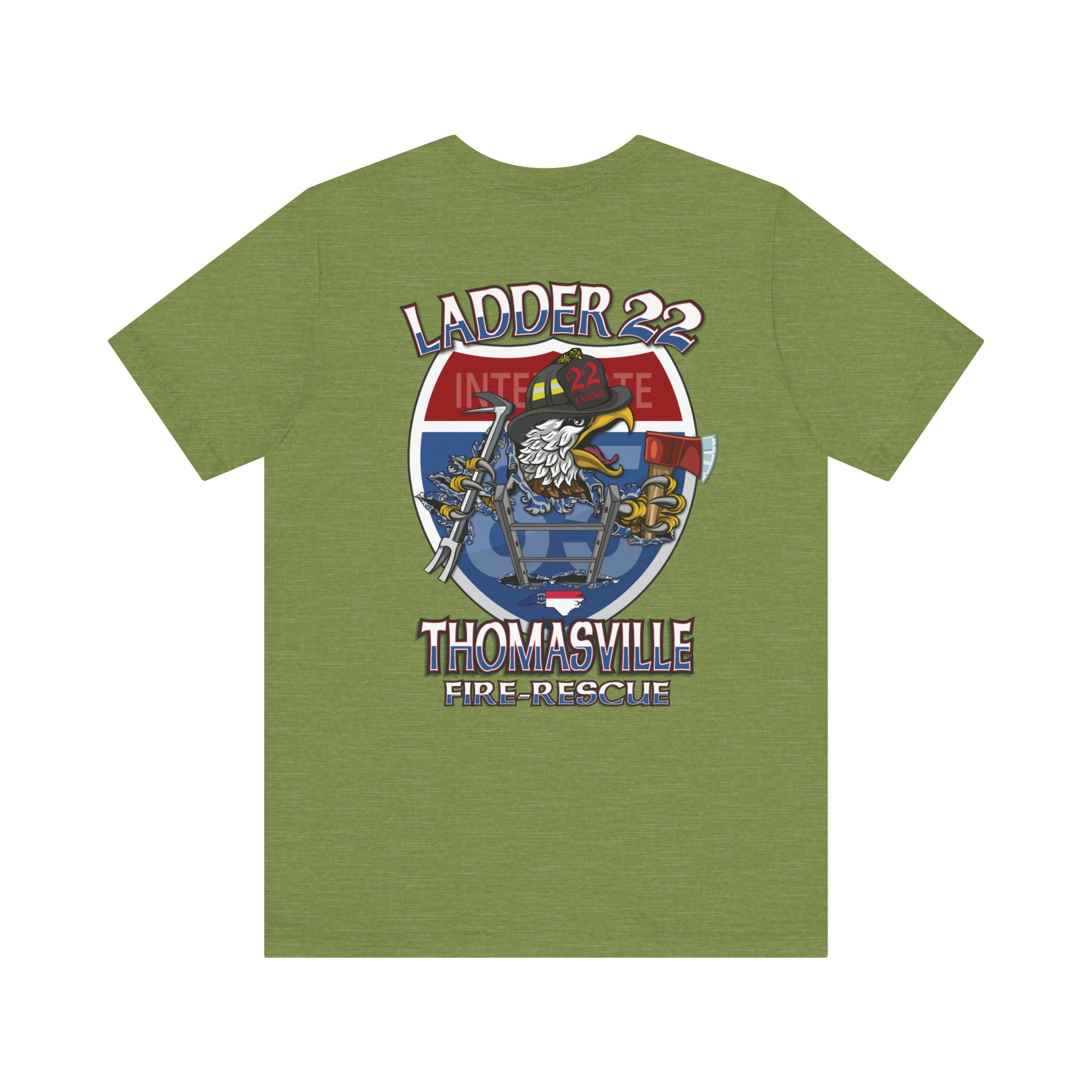 Thomasville Fire NC Ladder 22 - Bella+Canvas Soft Unisex Tee