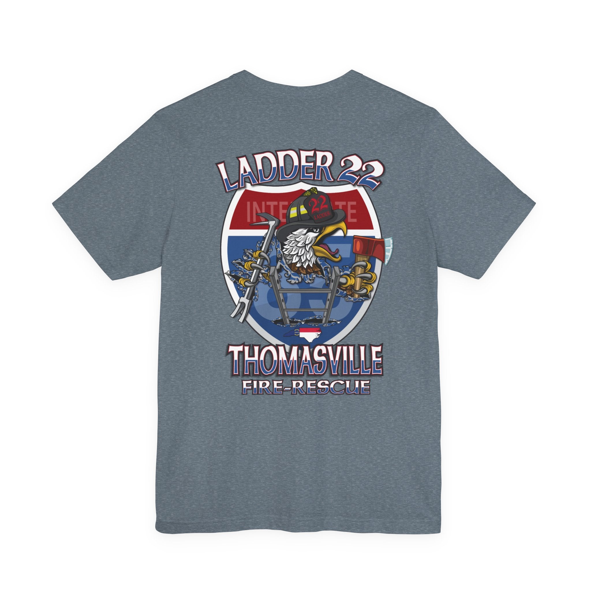 Thomasville Fire NC Ladder 22 - Bella+Canvas Soft Unisex Tee