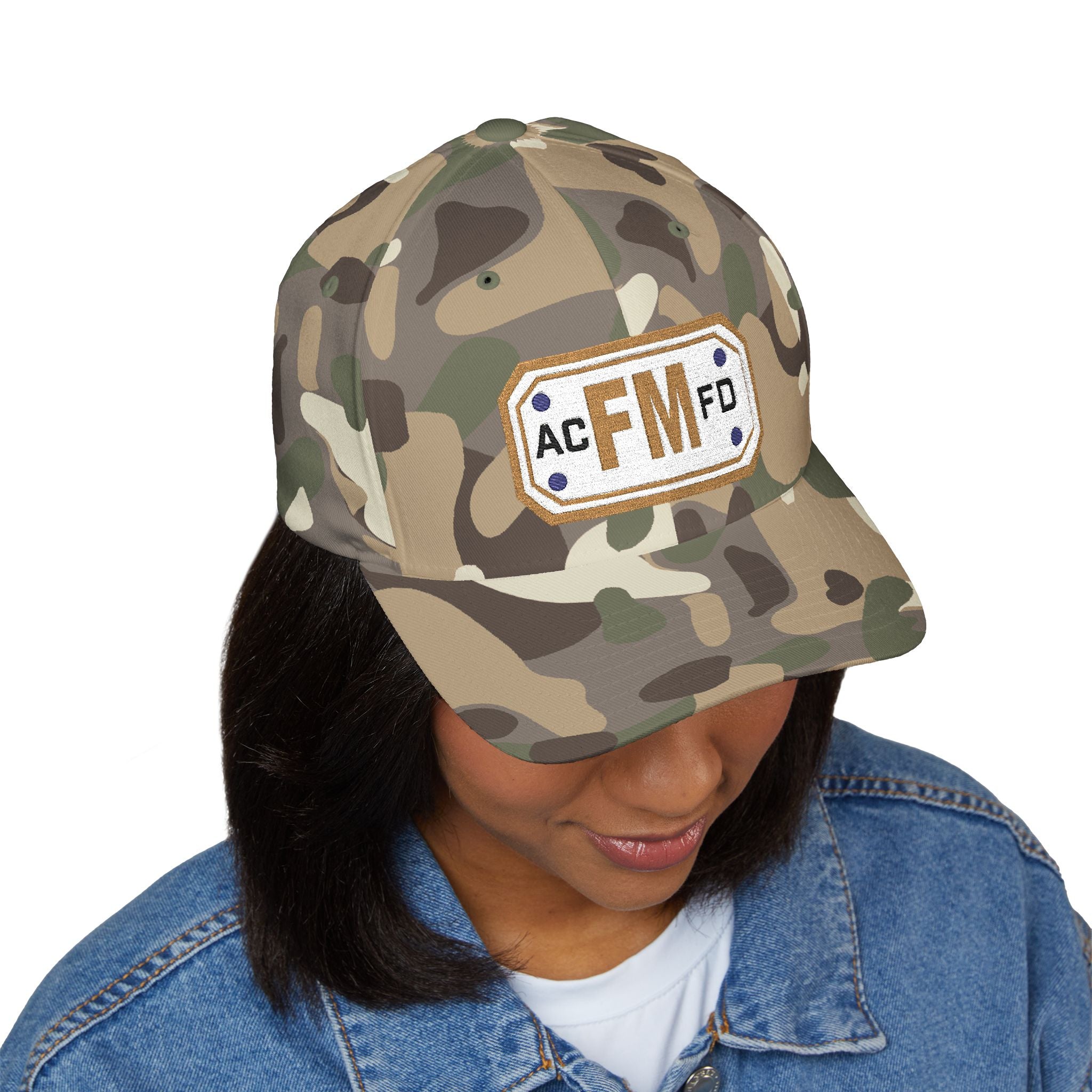 Arlington Fire Marshal Gold - FLEXFIT Closed-Back Structured Cap (Embroidery)