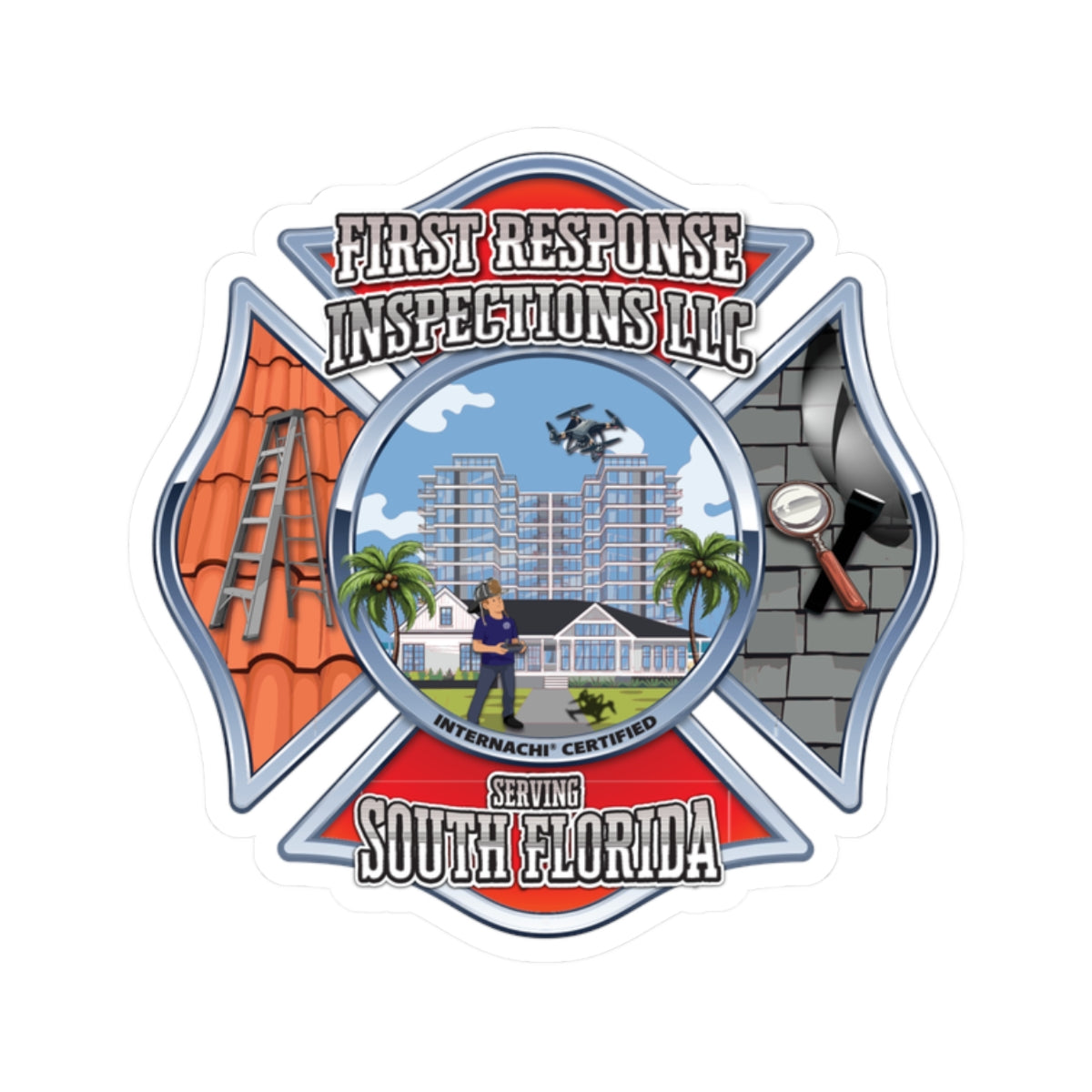 First Response Inspections LLC - Kiss-Cut Stickers