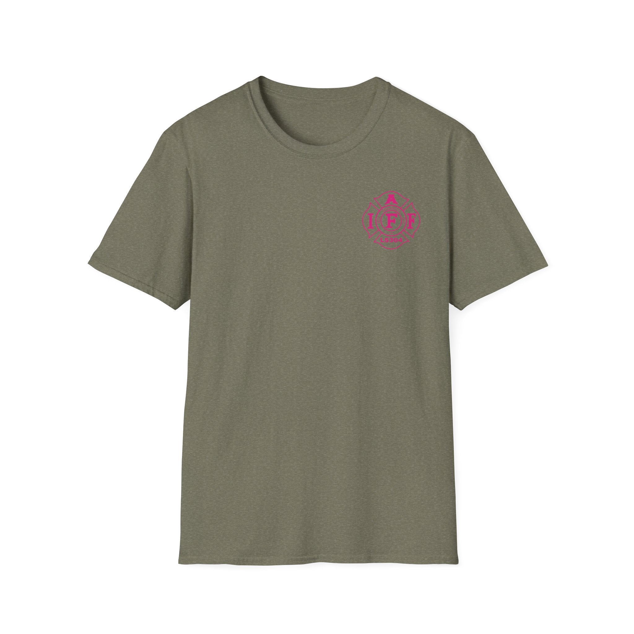 Clarke County Fire Breast Cancer (Portion of Proceeds go to Local 5304) - Gildan Soft Cotton Softstyle T-Shirt
