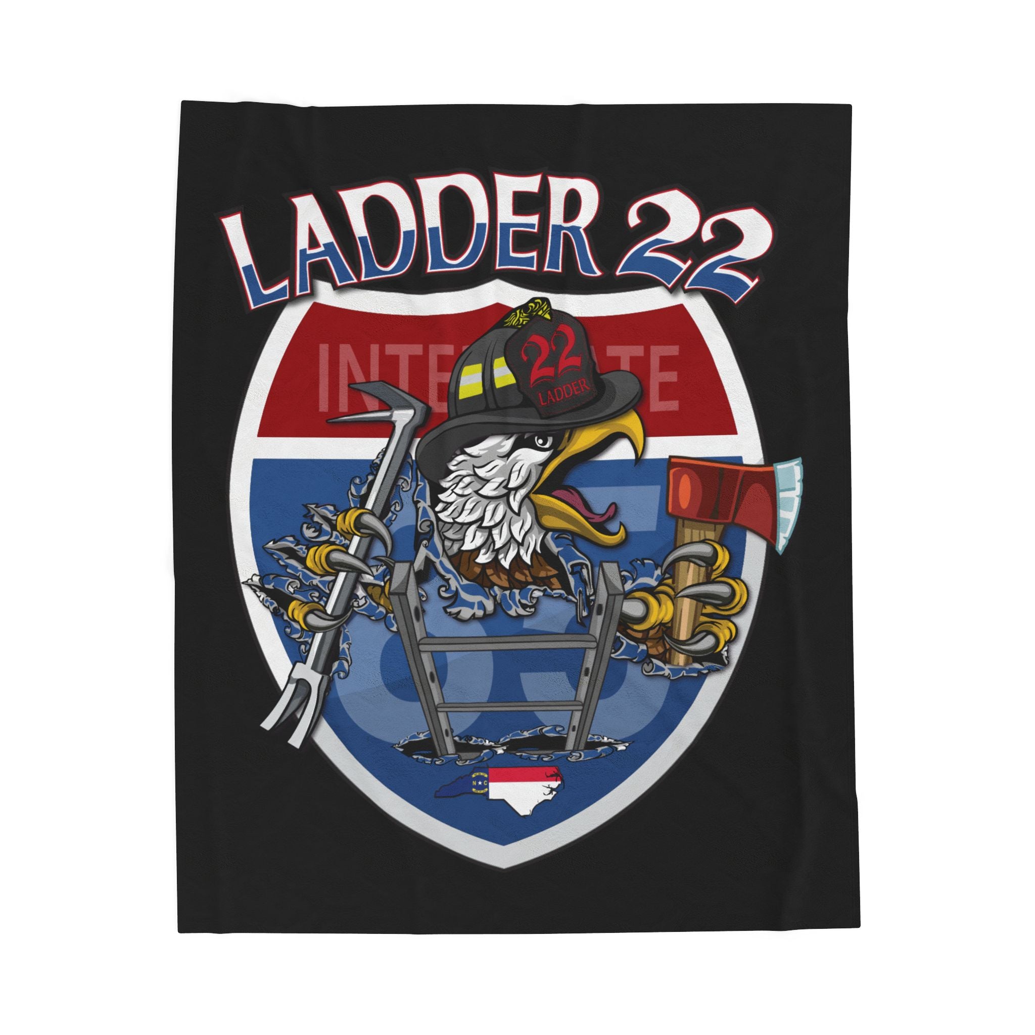 Thomasville NC Fire (version 1) - Velveteen Plush Blanket