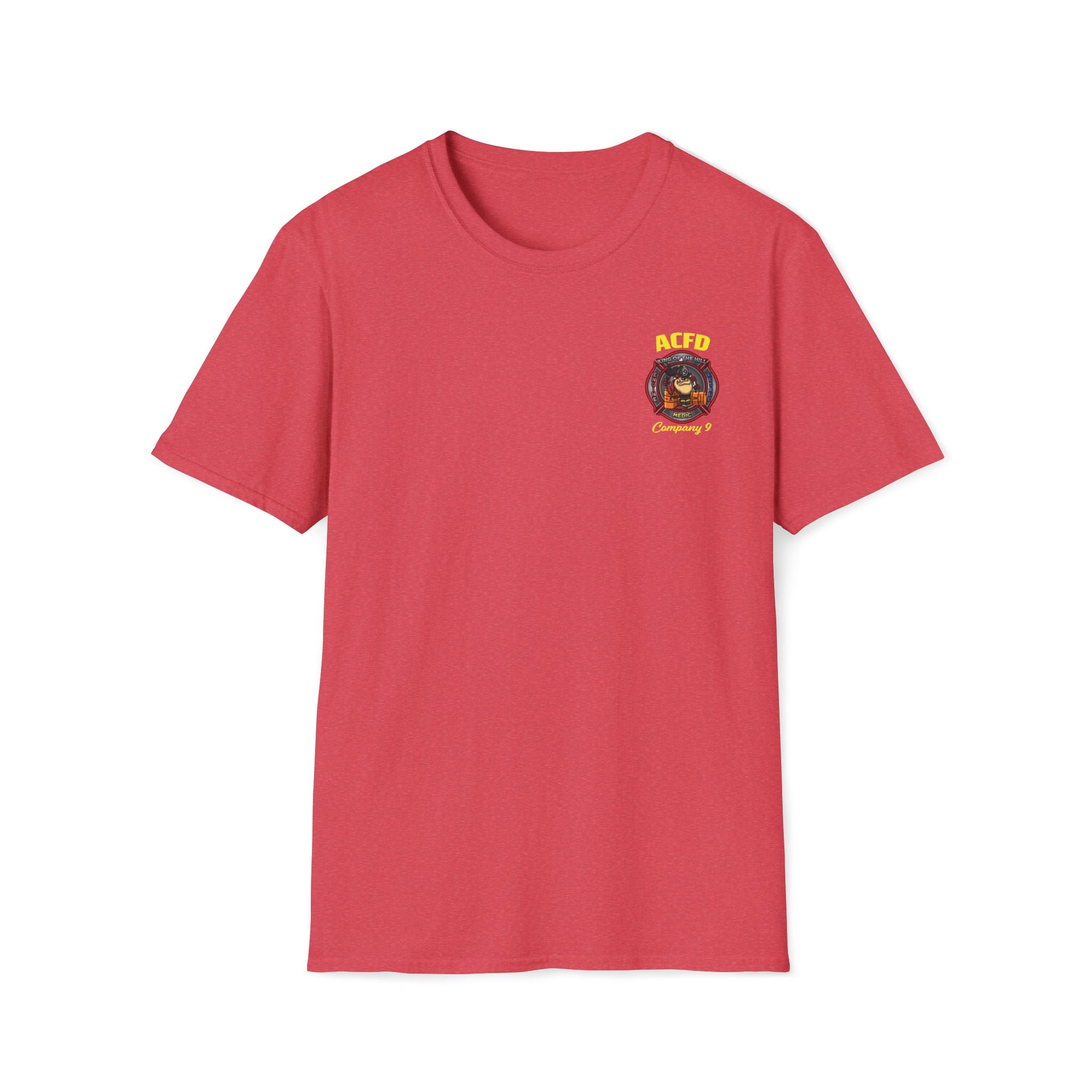 Station 9 Taz Front / Officer Engine 9 back - Gildan Soft Cotton Softstyle T-Shirt