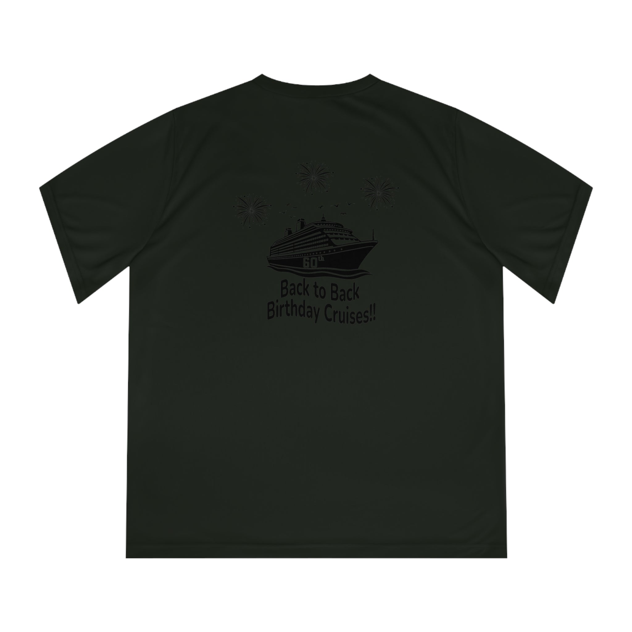 Diane Birthday Cruise Black logo - Women's Performance V-Neck T-Shirt