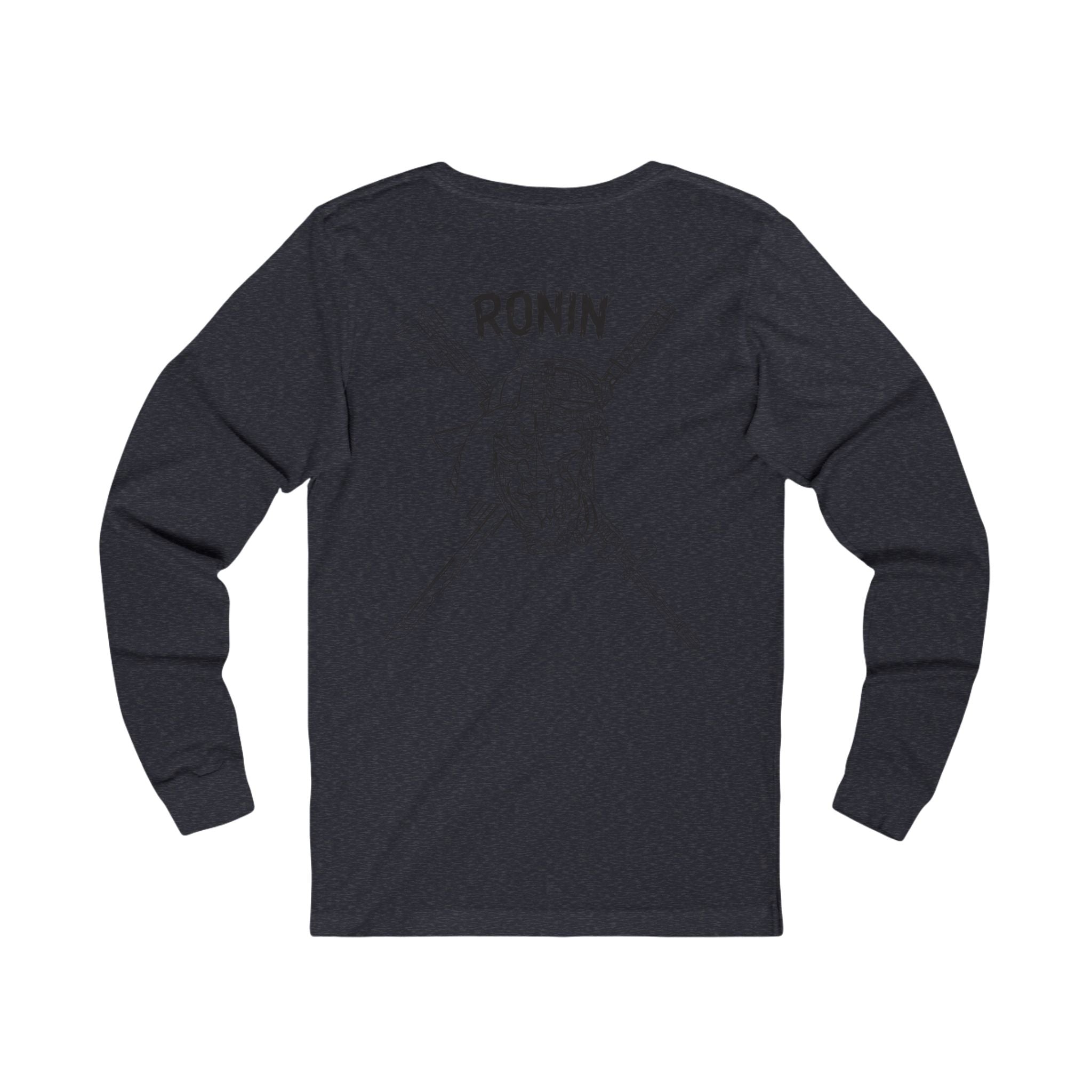 Charlie 2 Ronin (black Logo) - Bella-Canvas Soft Jersey Cotton Long Sleeve Tee