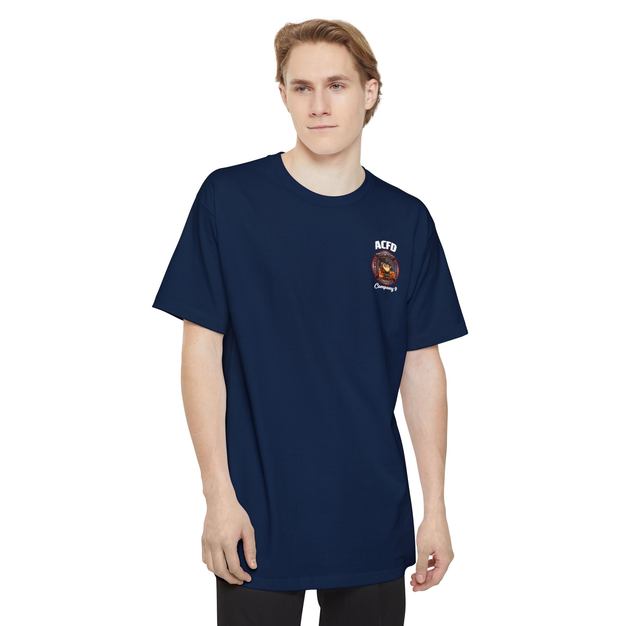 (Tall) Station 9 Firefighter Rescue - Tall Beefy-T® - Unisex T-Shirt