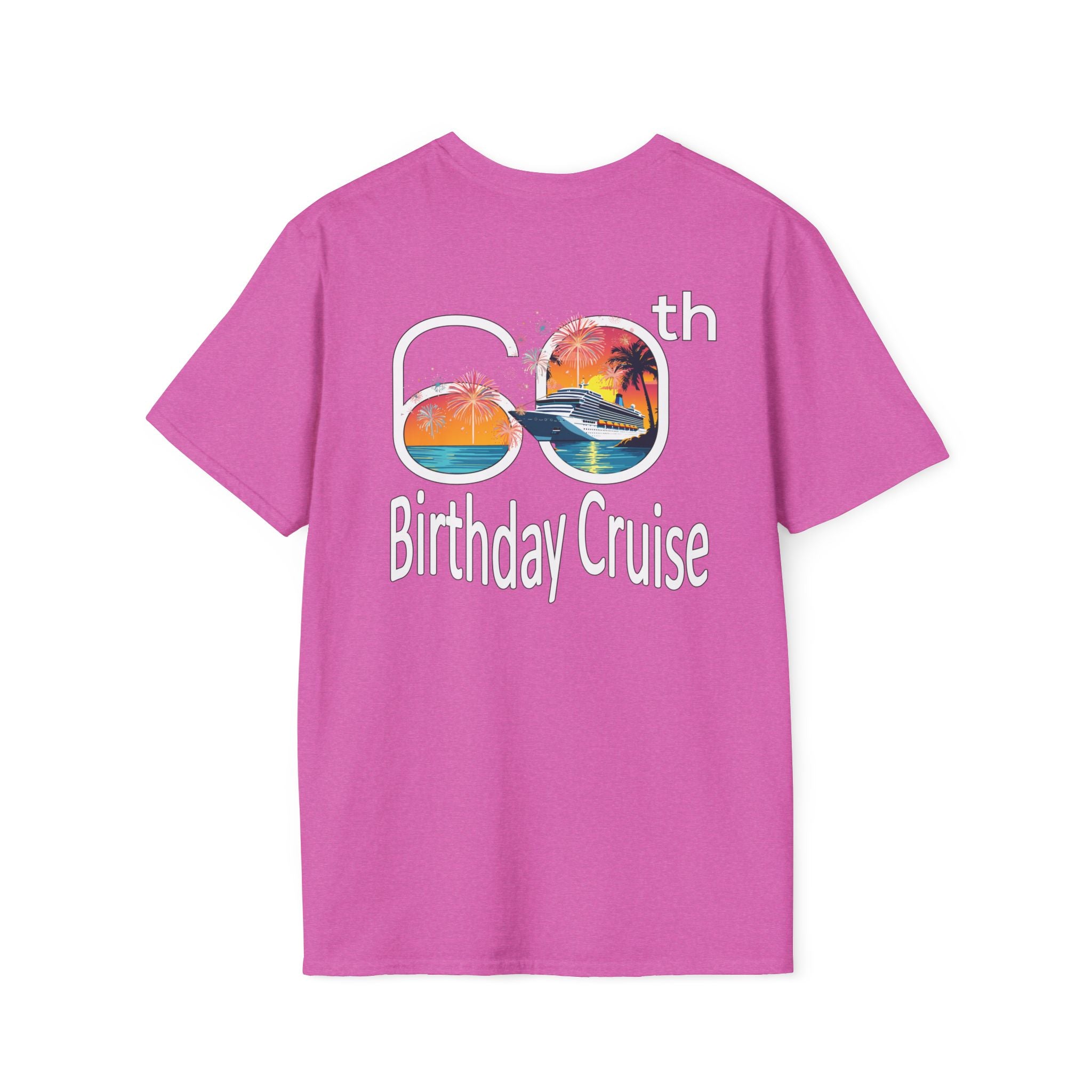 Renee Family Cruise Colorful - Unisex Softstyle Cotton T-Shirt