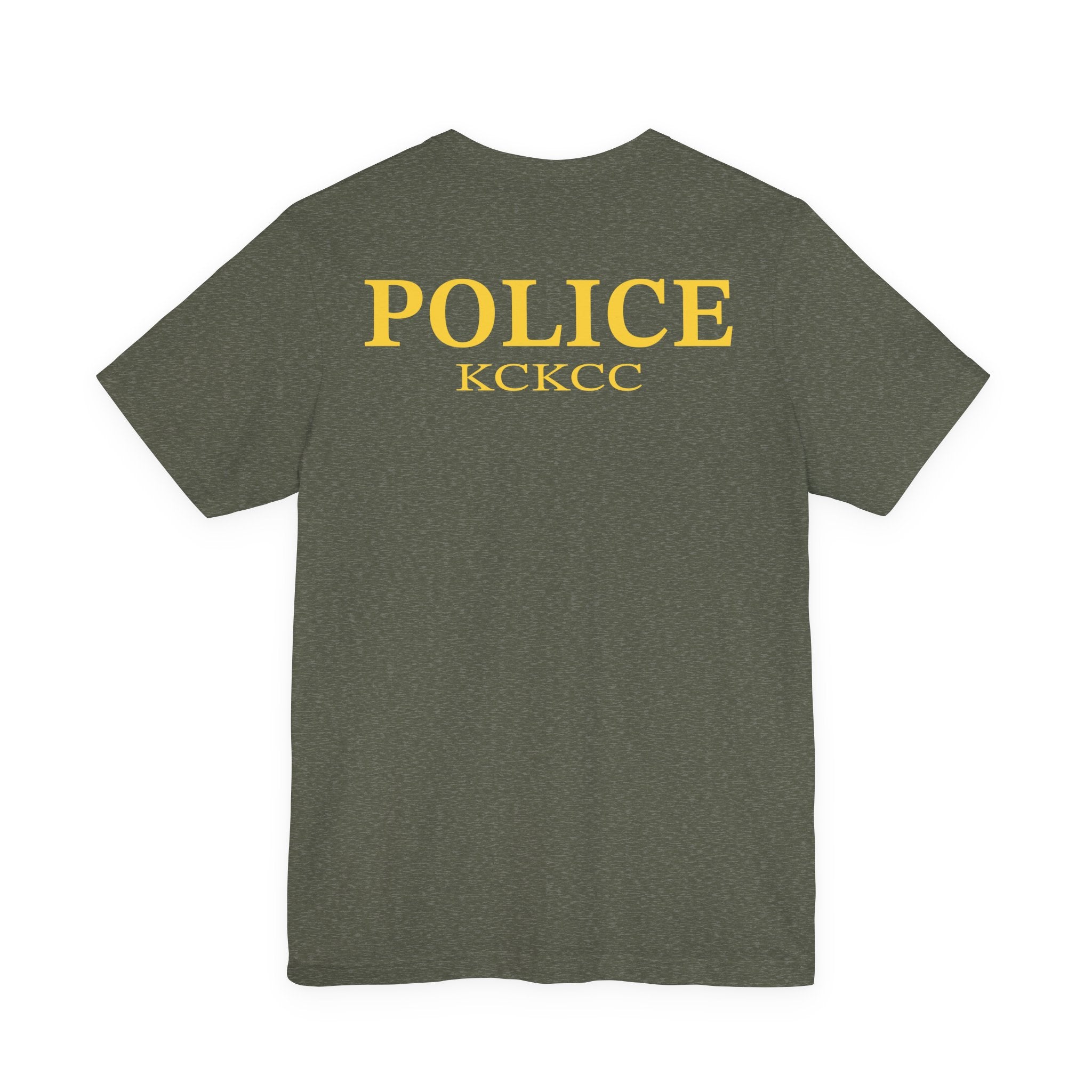KCKCC Police Patch Color - Unisex Jersey Short Sleeve Tee