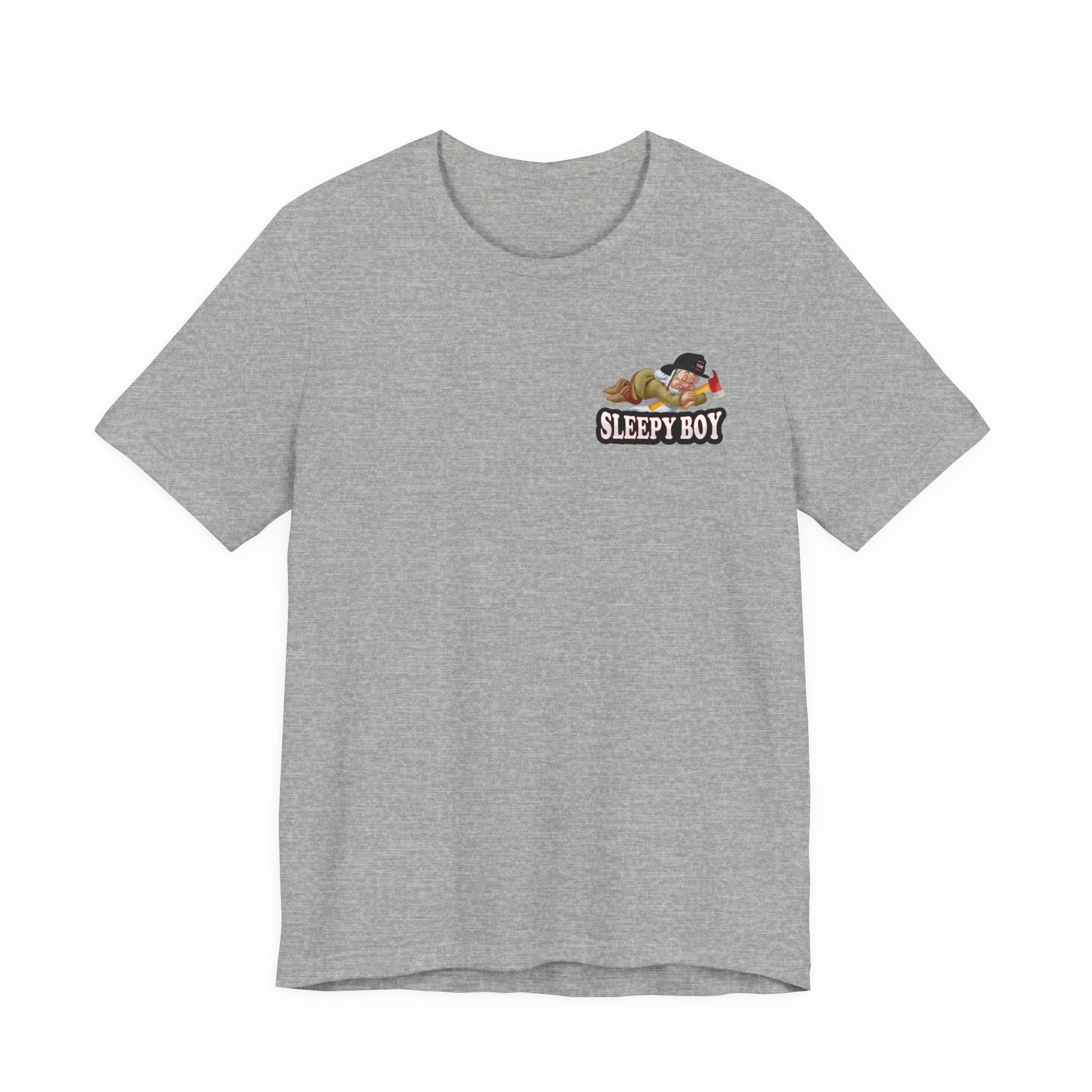 Sleepy Boy Firefighter - Heavy Cotton Unisex Tee -