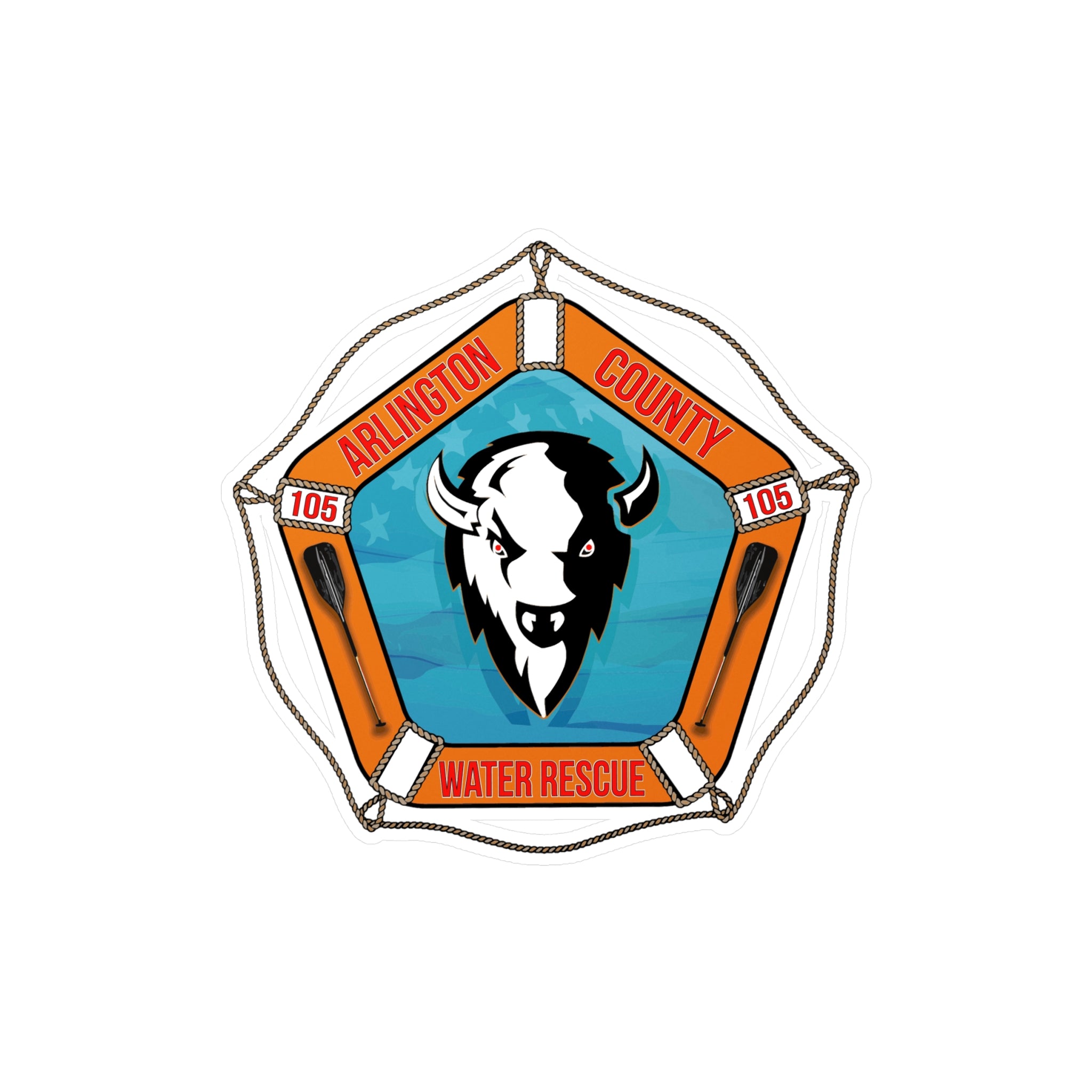 Kiss-Cut Vinyl Decals - Arlington Water Rescue