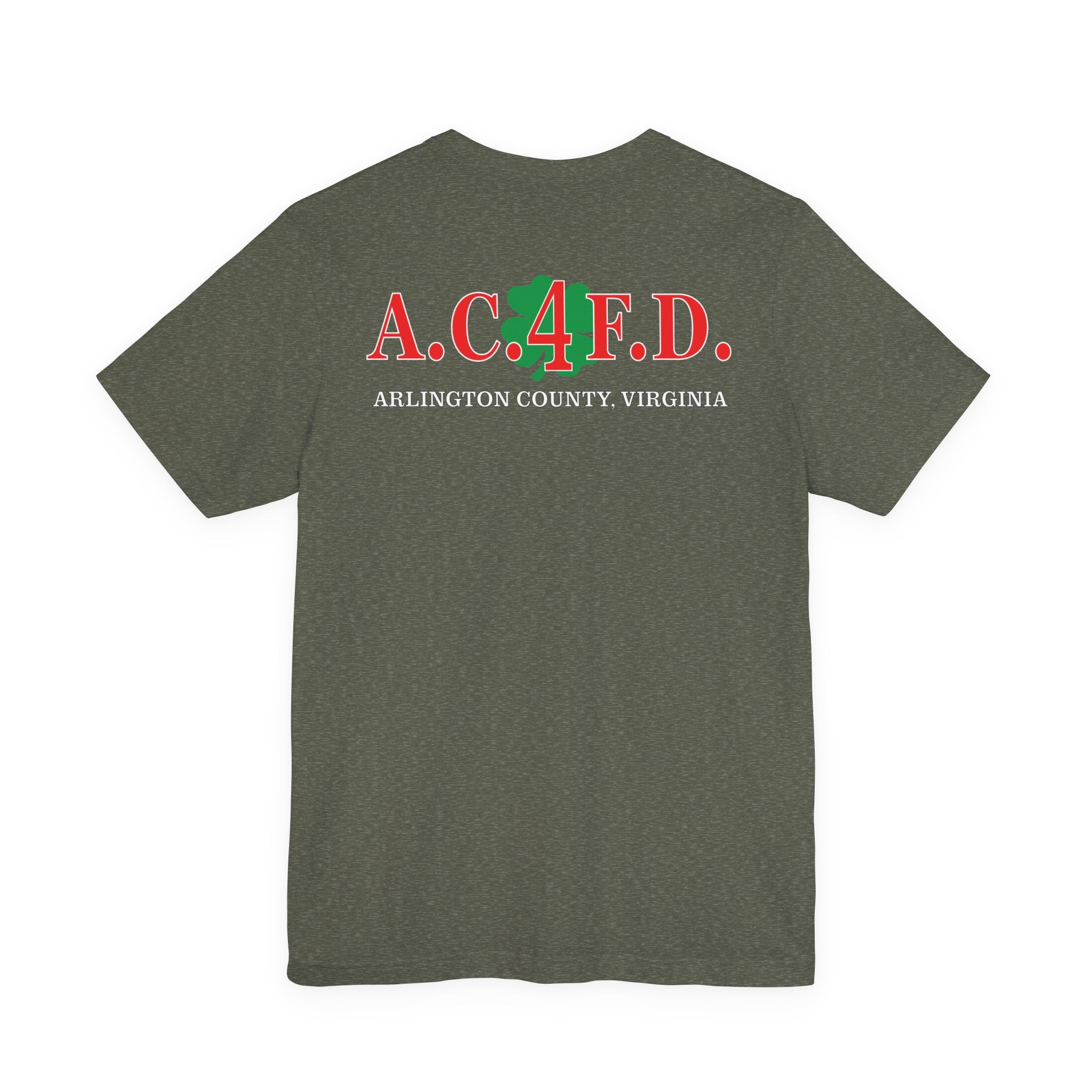 Station 4 Clover on front and back - Bella+Canvas Soft Unisex Tee
