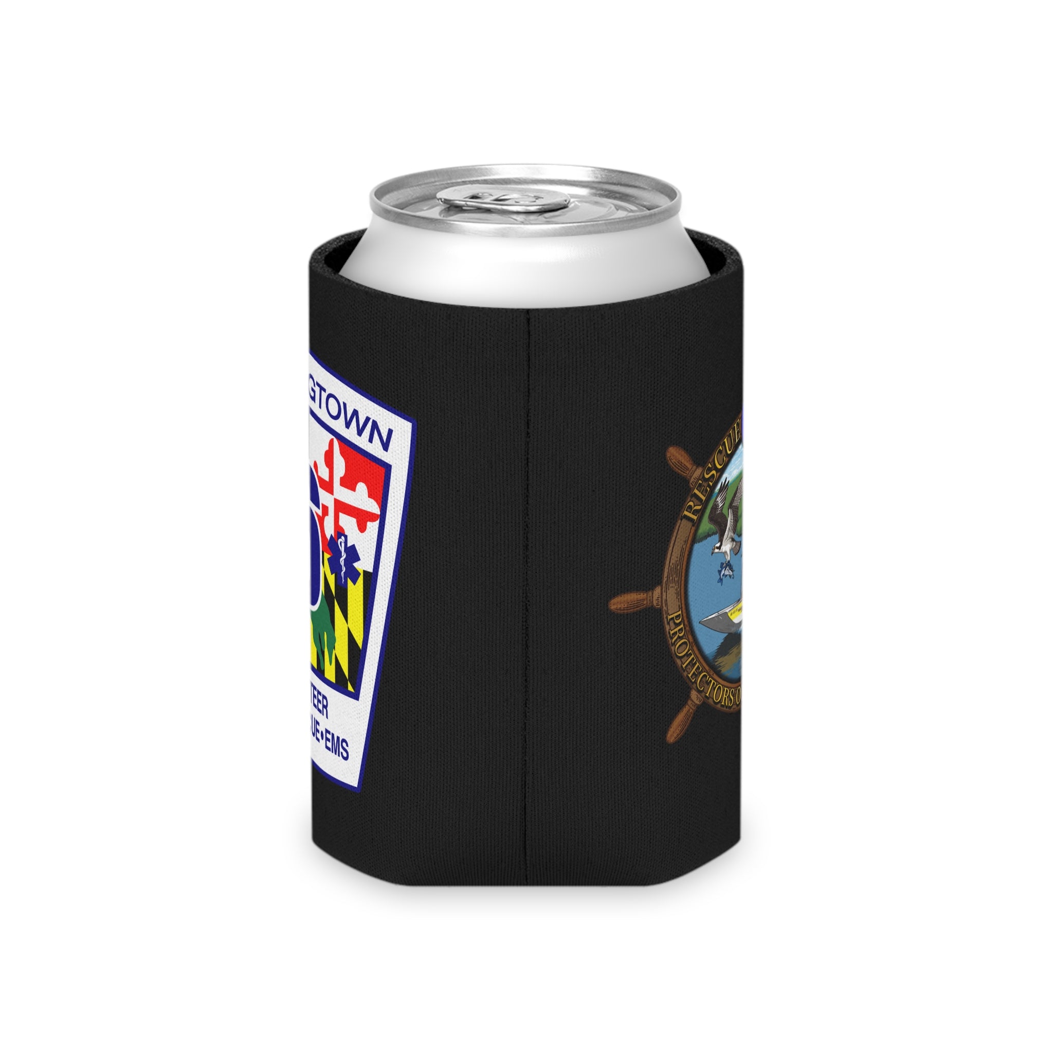 Huntingtown Vol. Fire Black Can Cooler