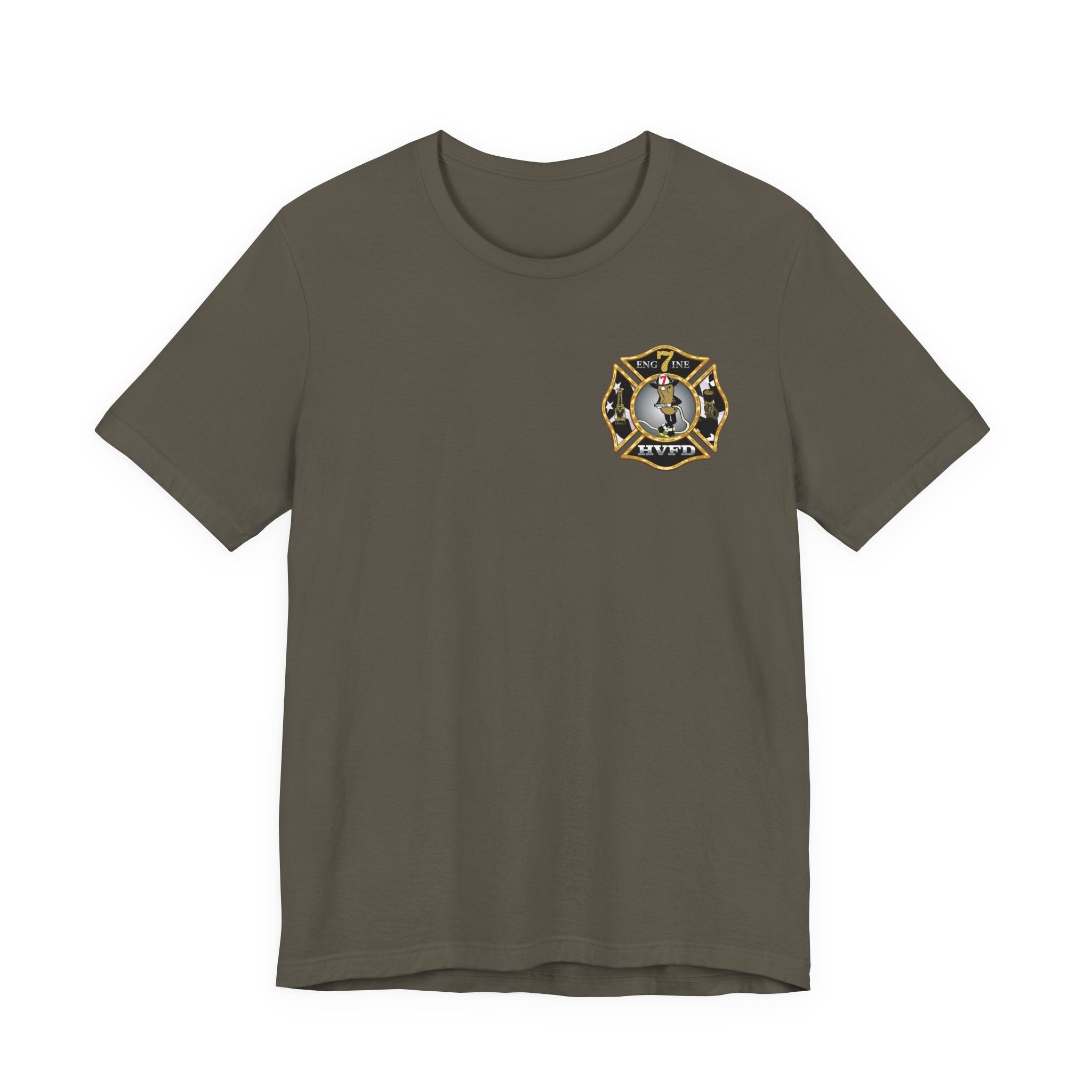 Hollywood MD Vol Fire Eng7ine - Bella+Canvas Soft Unisex Tee