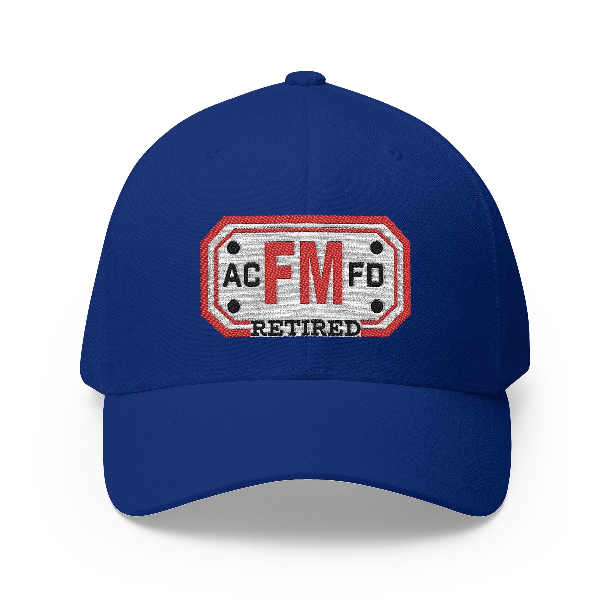 Retired Arlington Fire Marshal Red - FLEXFIT Closed-Back Structured Cap (Embroidery)