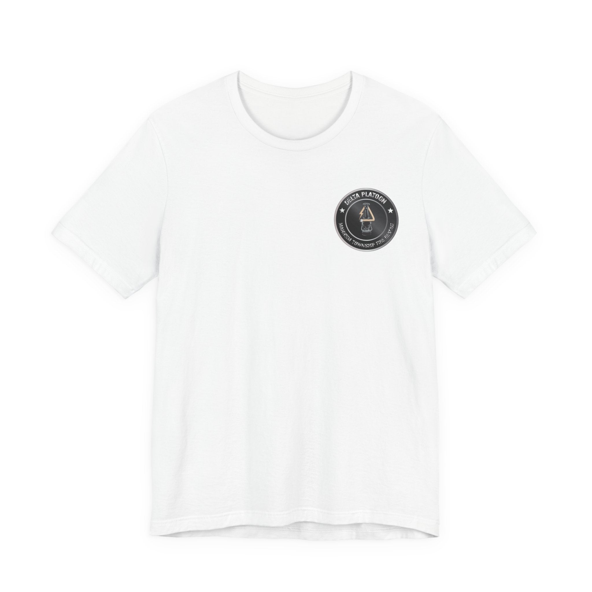 Manheim Township Local Delta Platoon Local white - Bella+Canvas Soft Unisex Tee