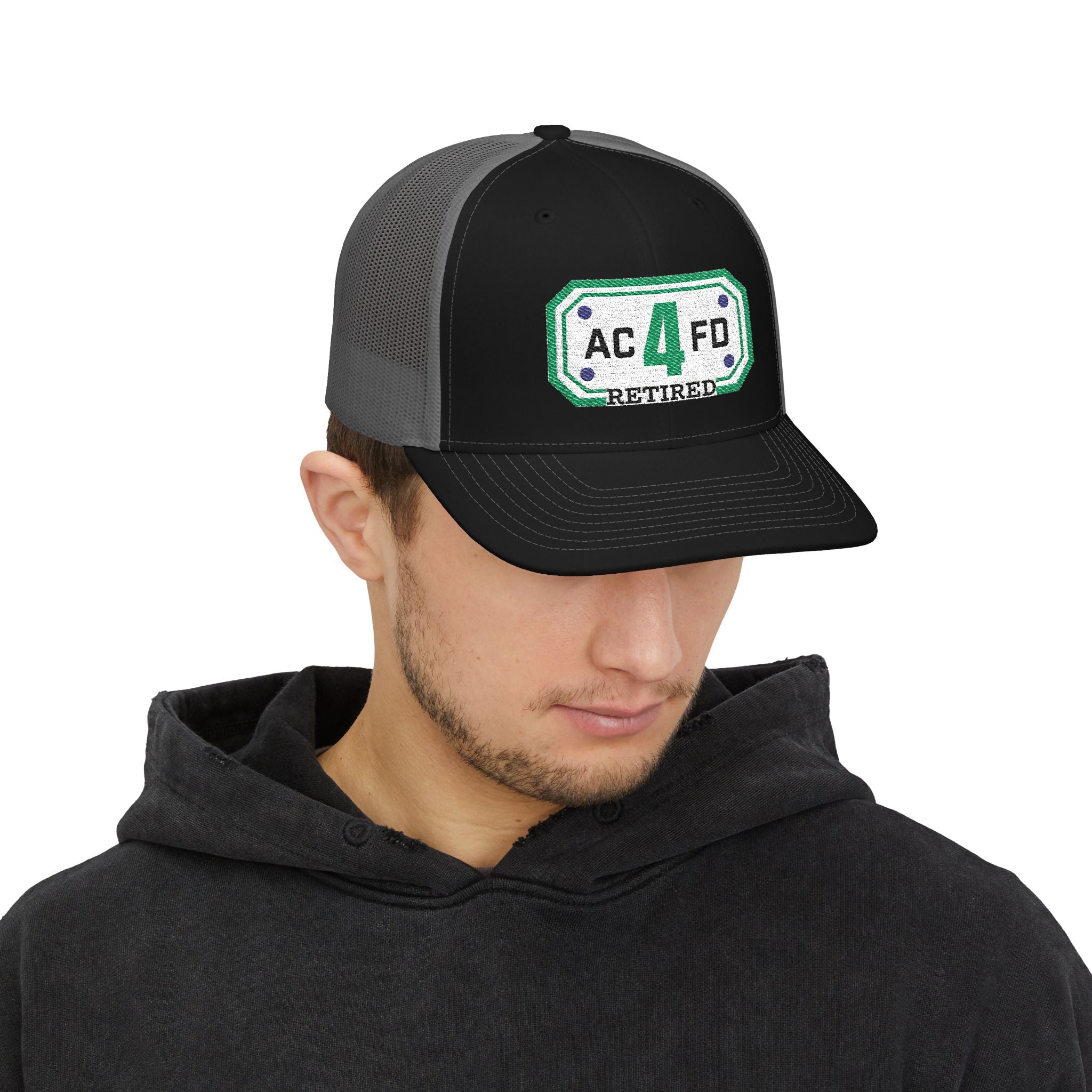 Retired ACFD Tower 4 - Snapback Trucker (Richardson 112 Style Hat)