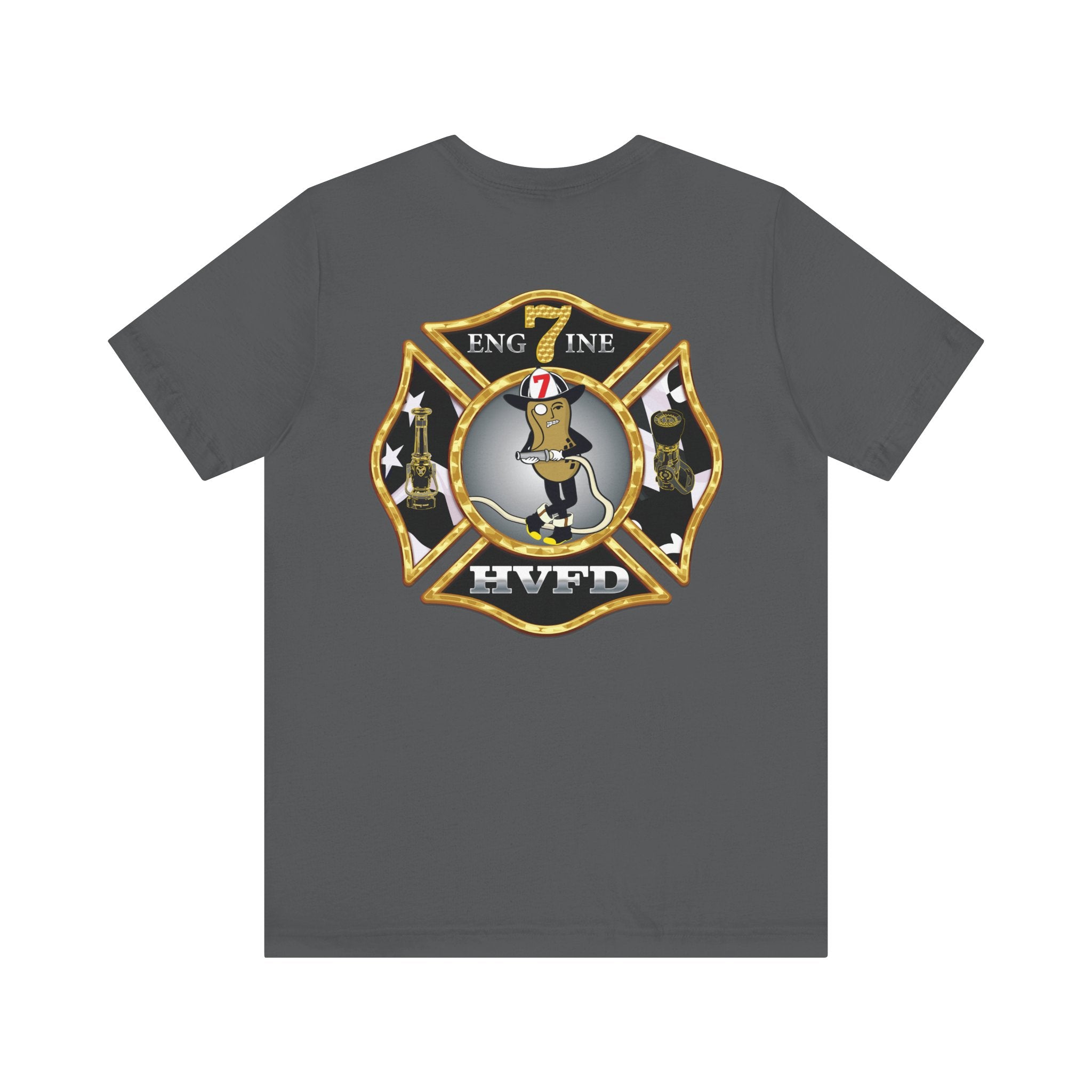 Hollywood MD Vol Fire Eng7ine - Bella+Canvas Soft Unisex Tee