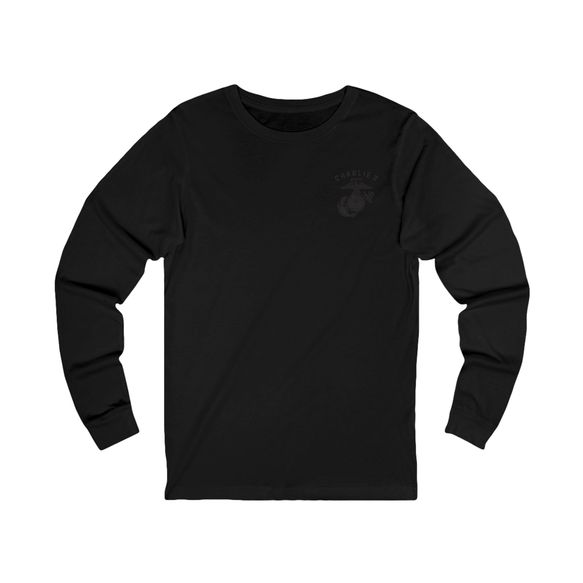 Charlie 2 Ronin (black Logo) - Bella-Canvas Soft Jersey Cotton Long Sleeve Tee
