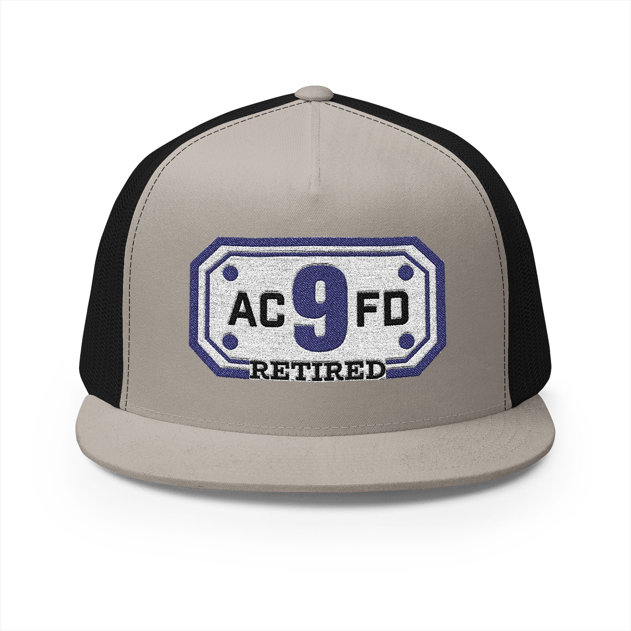Retired Arlington Rescue 9 - 5 Panel Trucker Cap (Embroidery)