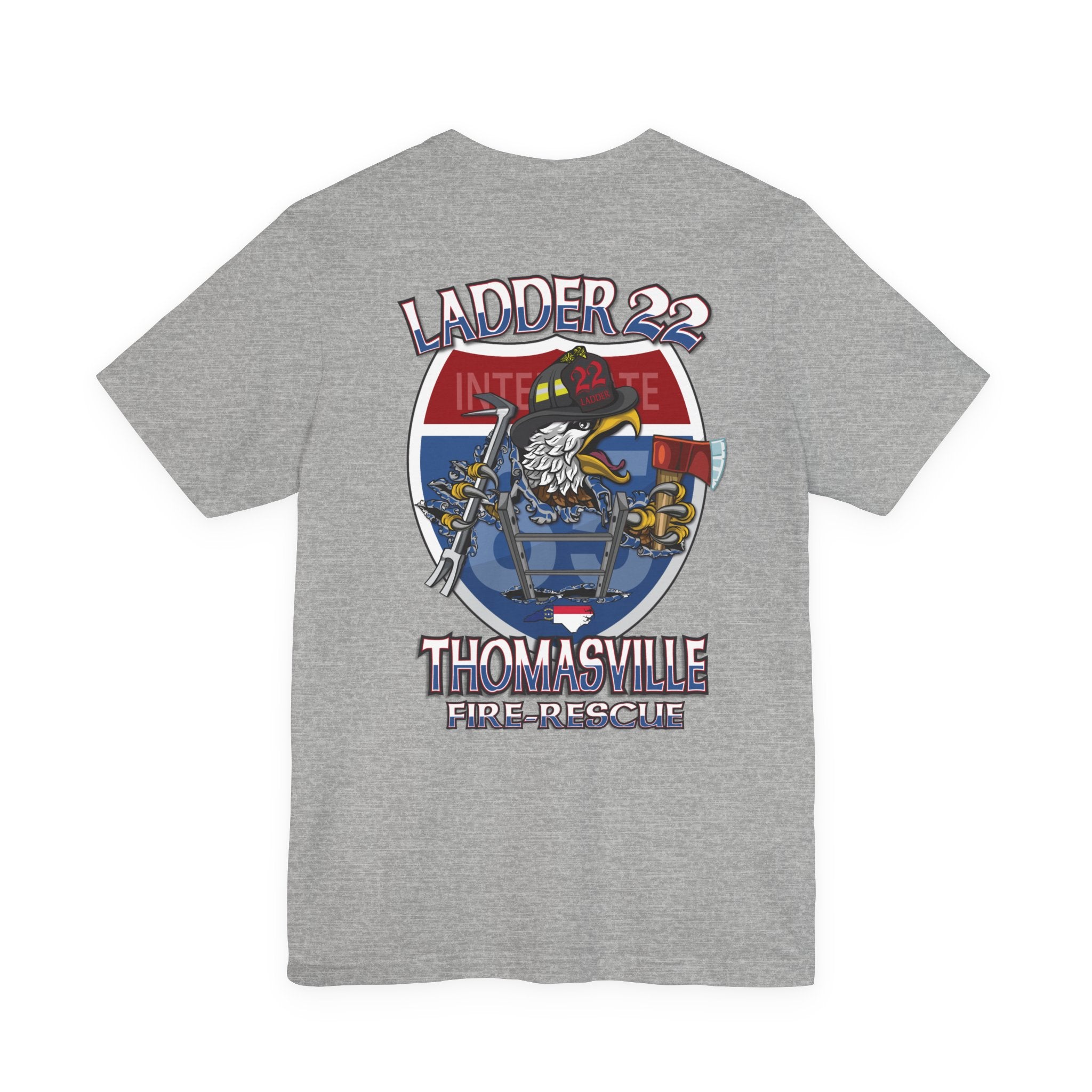 Thomasville Fire NC Ladder 22 - Bella+Canvas Soft Unisex Tee