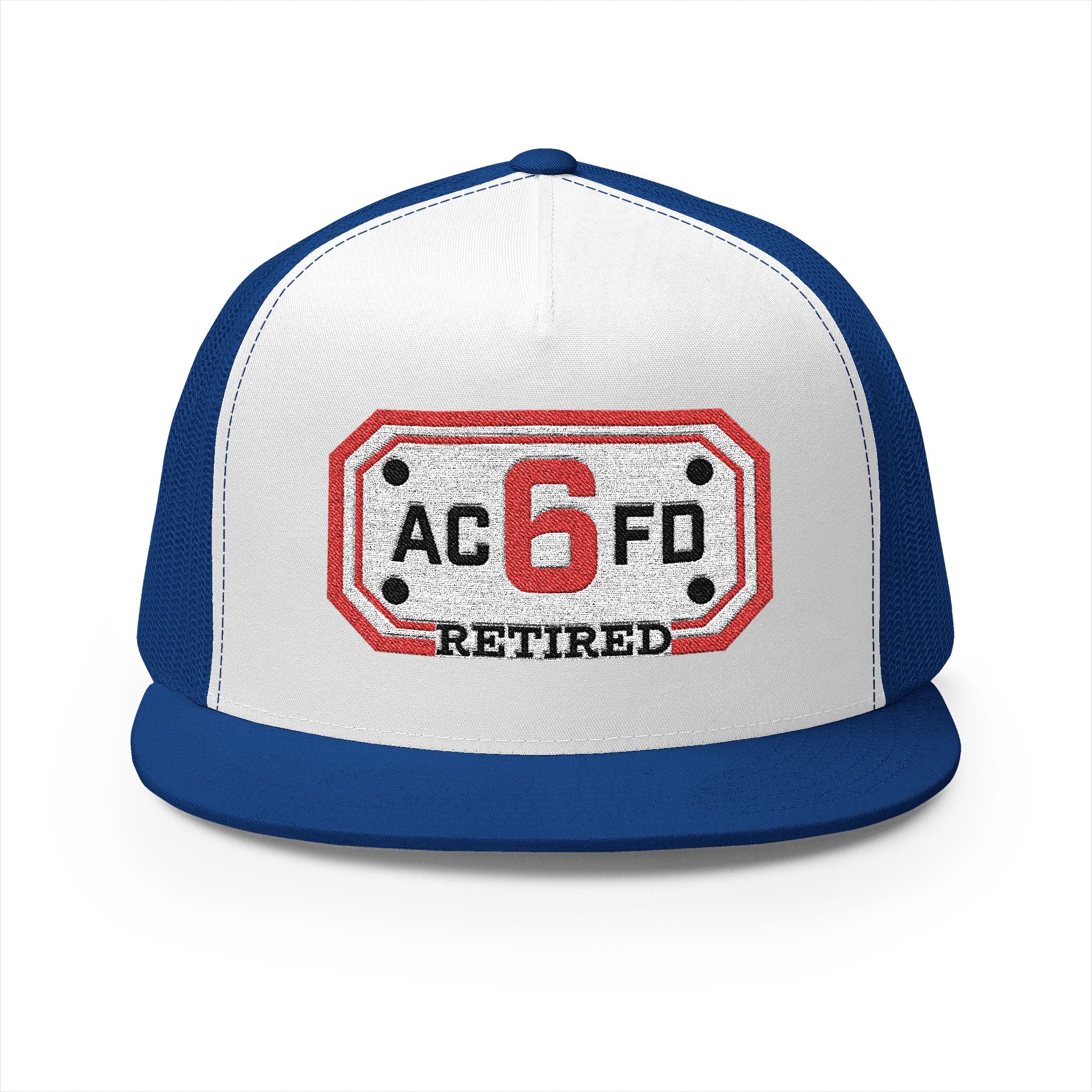 Retired Arlington Engine 6 - 5 Panel Trucker Cap (Embroidery)