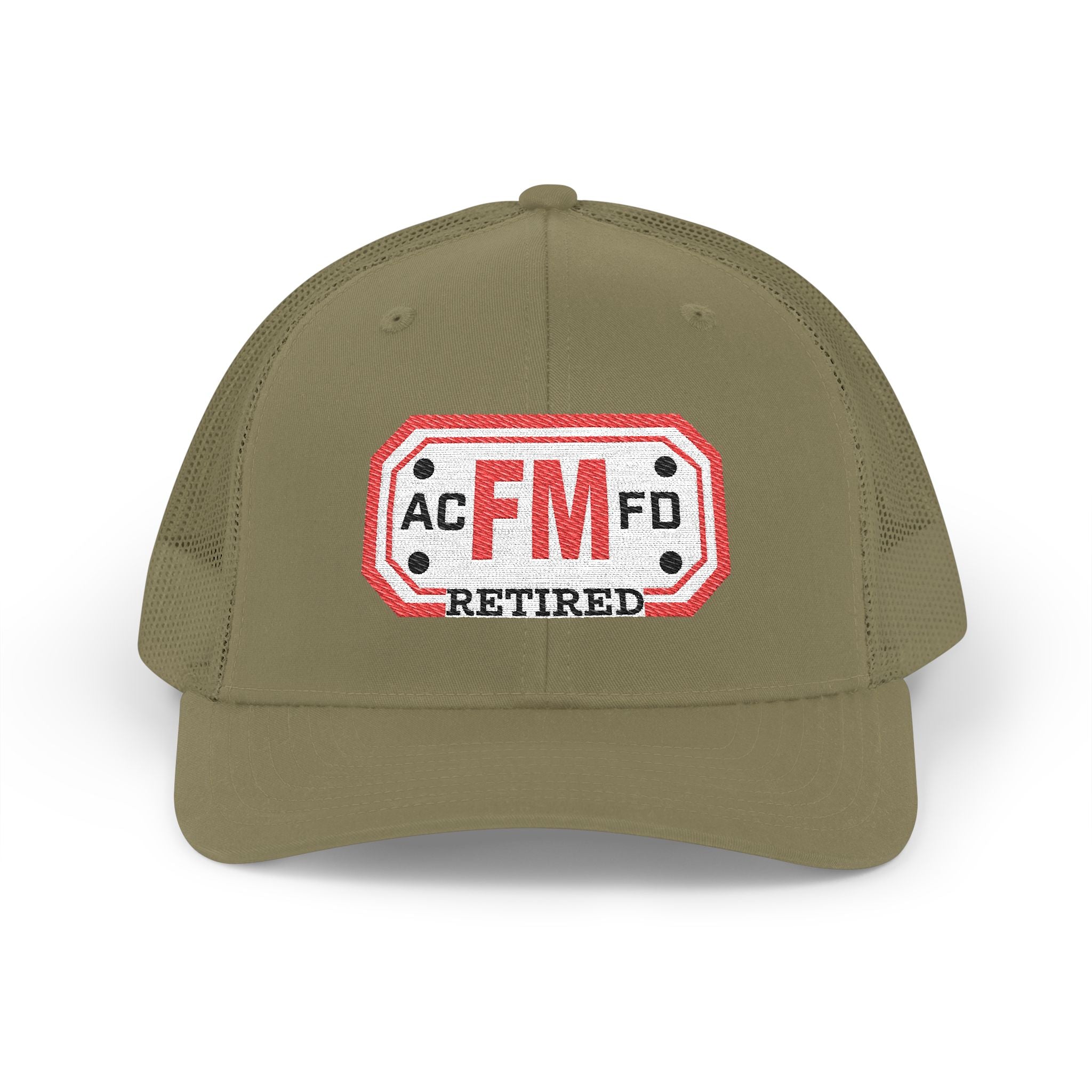 Retired Arlington Fire Marshal Red - Snapback Trucker (Richardson 112 Style Hat)