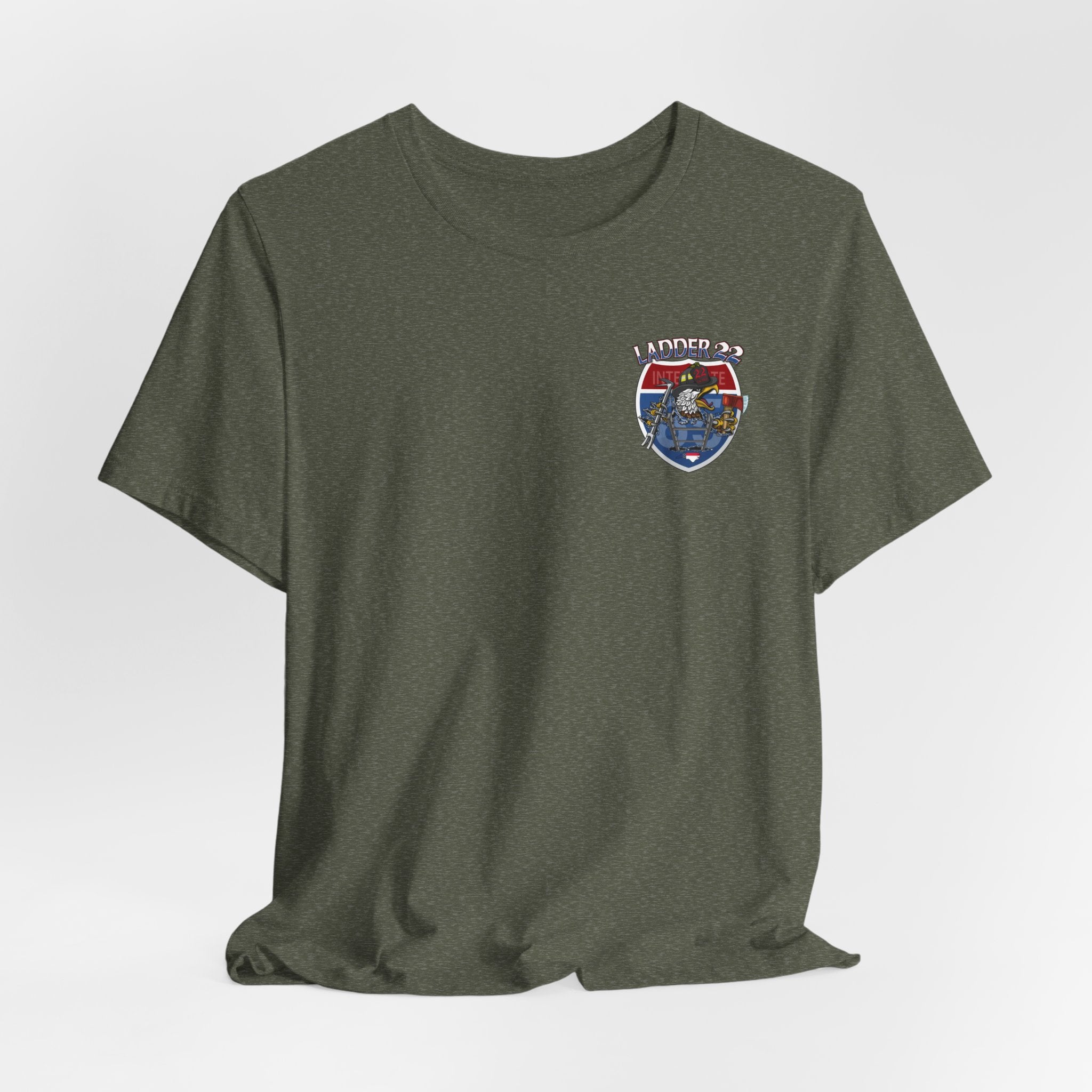 Thomasville Fire NC Ladder 22 - Bella+Canvas Soft Unisex Tee