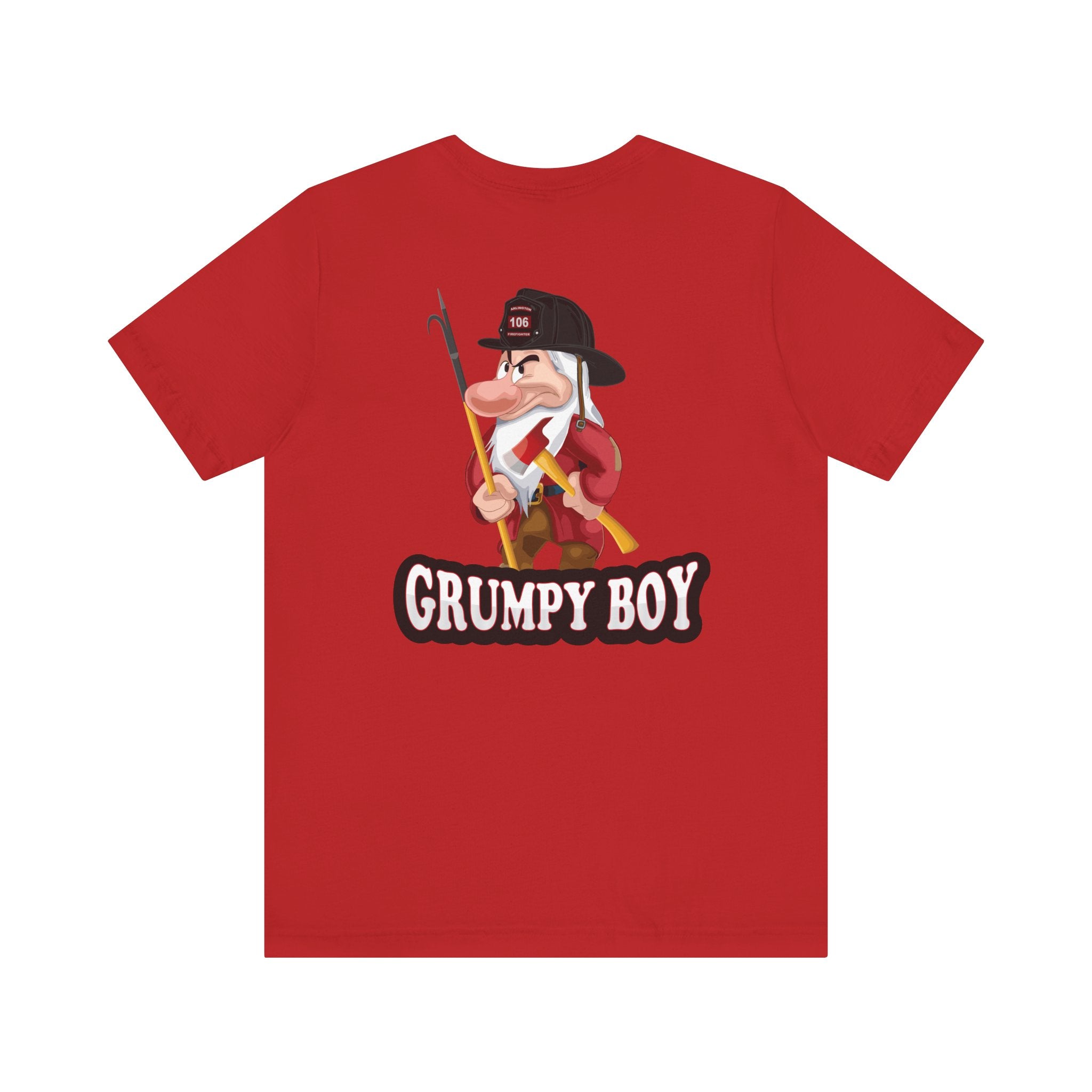 Grumpy Boy Firefighter - Heavy Cotton Unisex Tee -