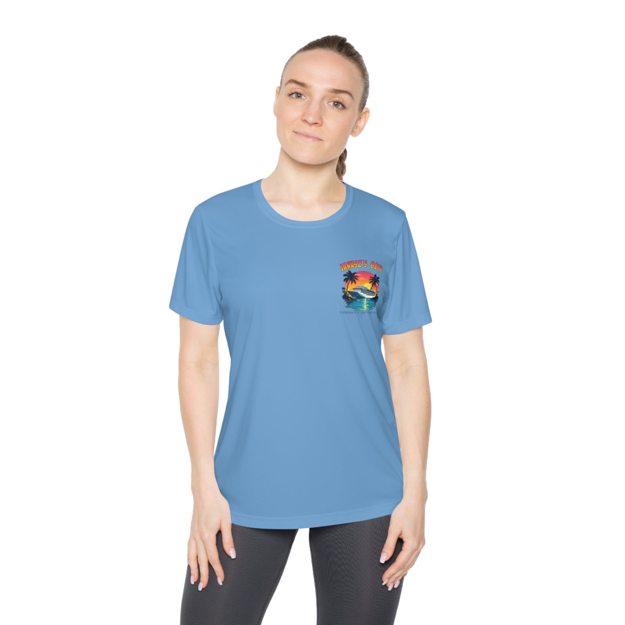 Renee Family Cruise Colorful - Ladies Moisture Wicking Competitor Tee