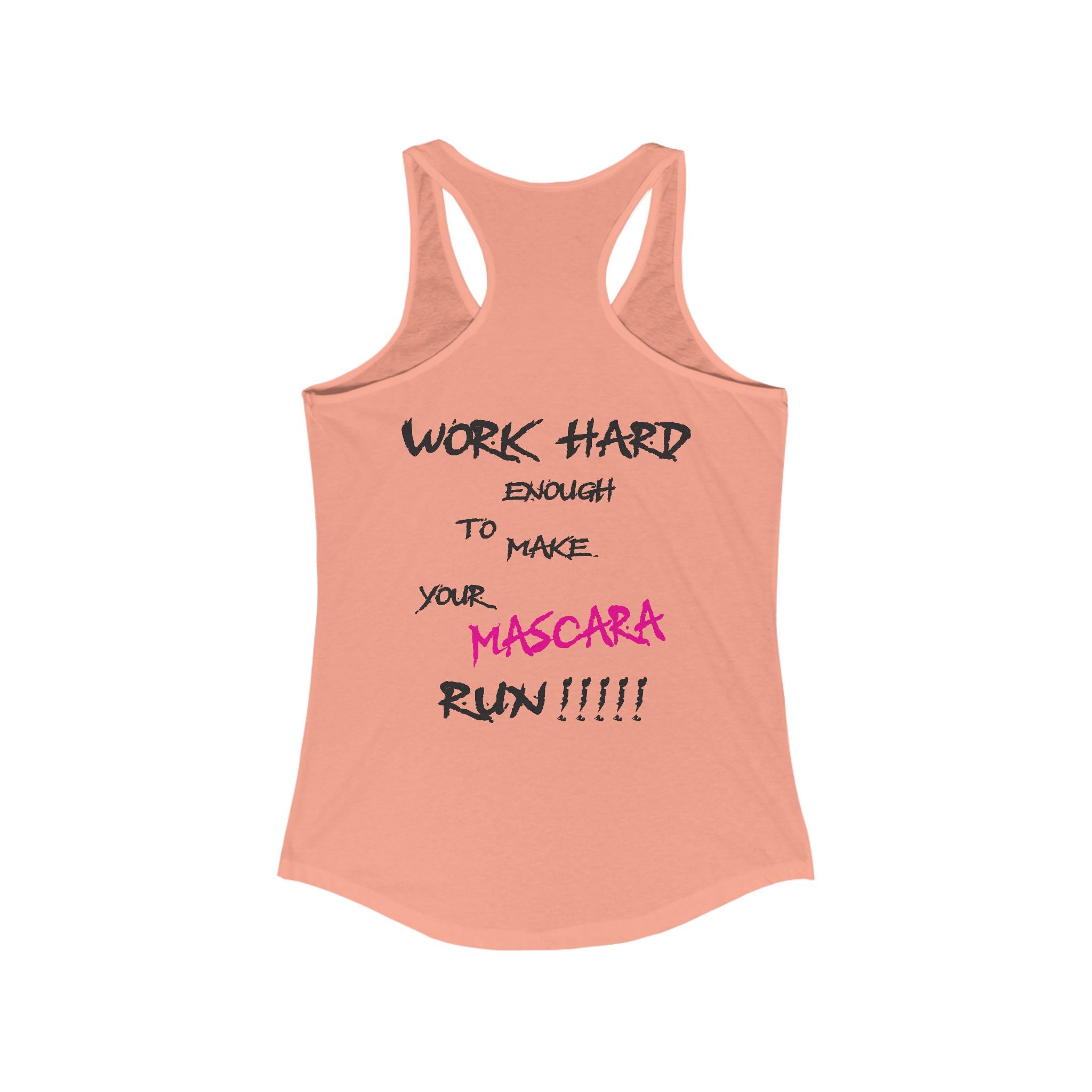 HH Cycle Work Hard Logo Light colors - Women's Ideal Racerback Tank
