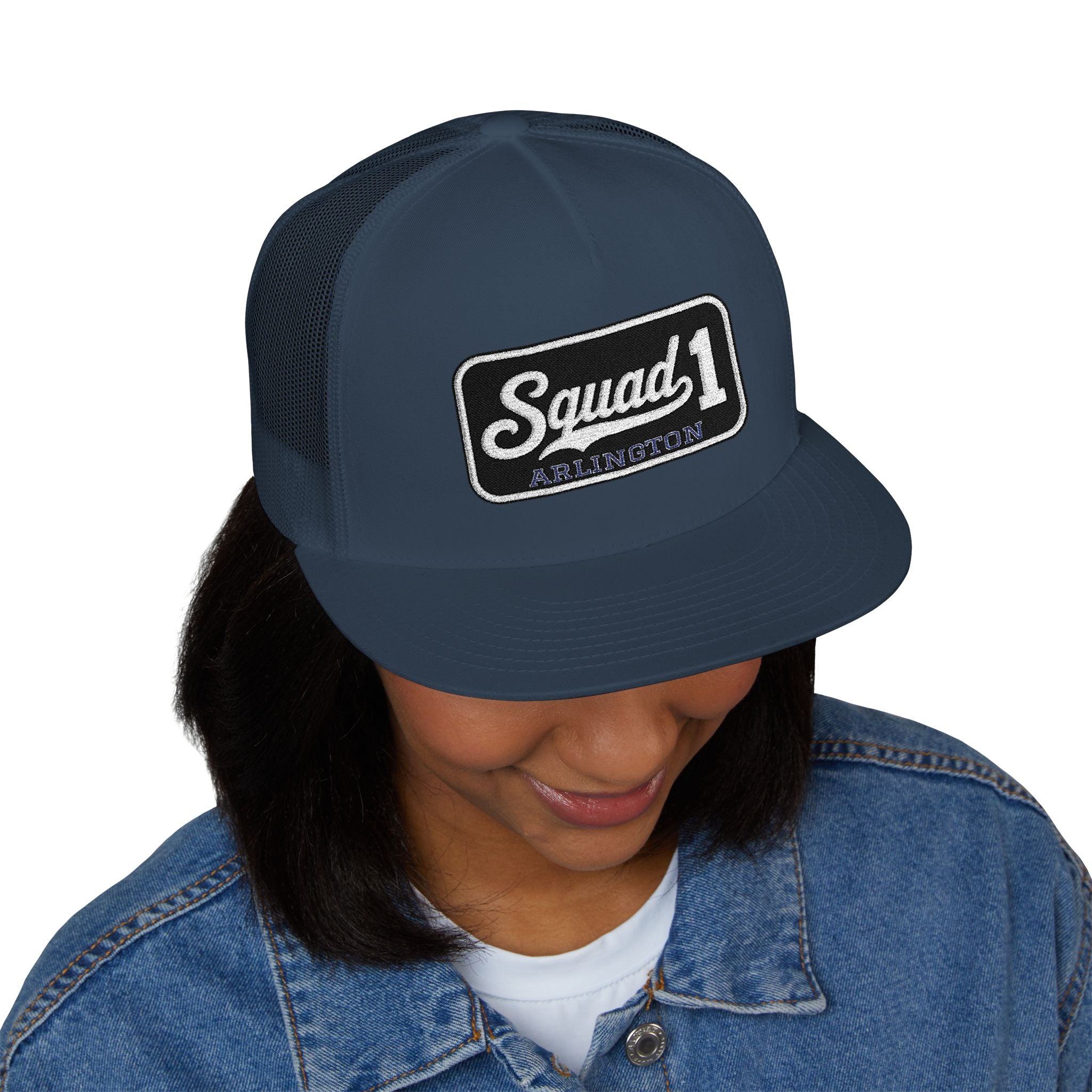 Arlington Squad 1 - 5 Panel Trucker Cap (Embroidery)