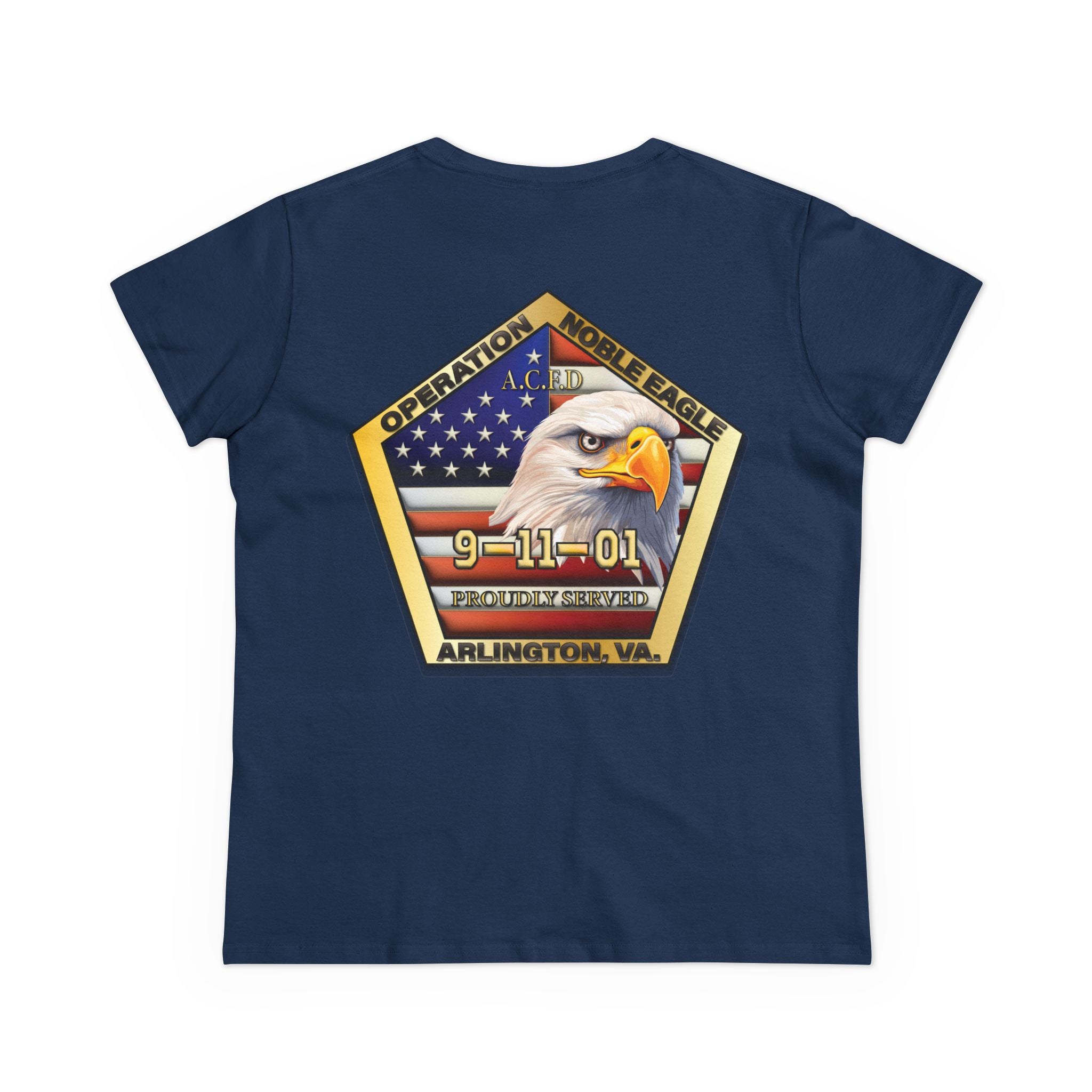 Arlington Badge / Operation Noble Eagle - Gildan Women's Midweight Cotton Tee