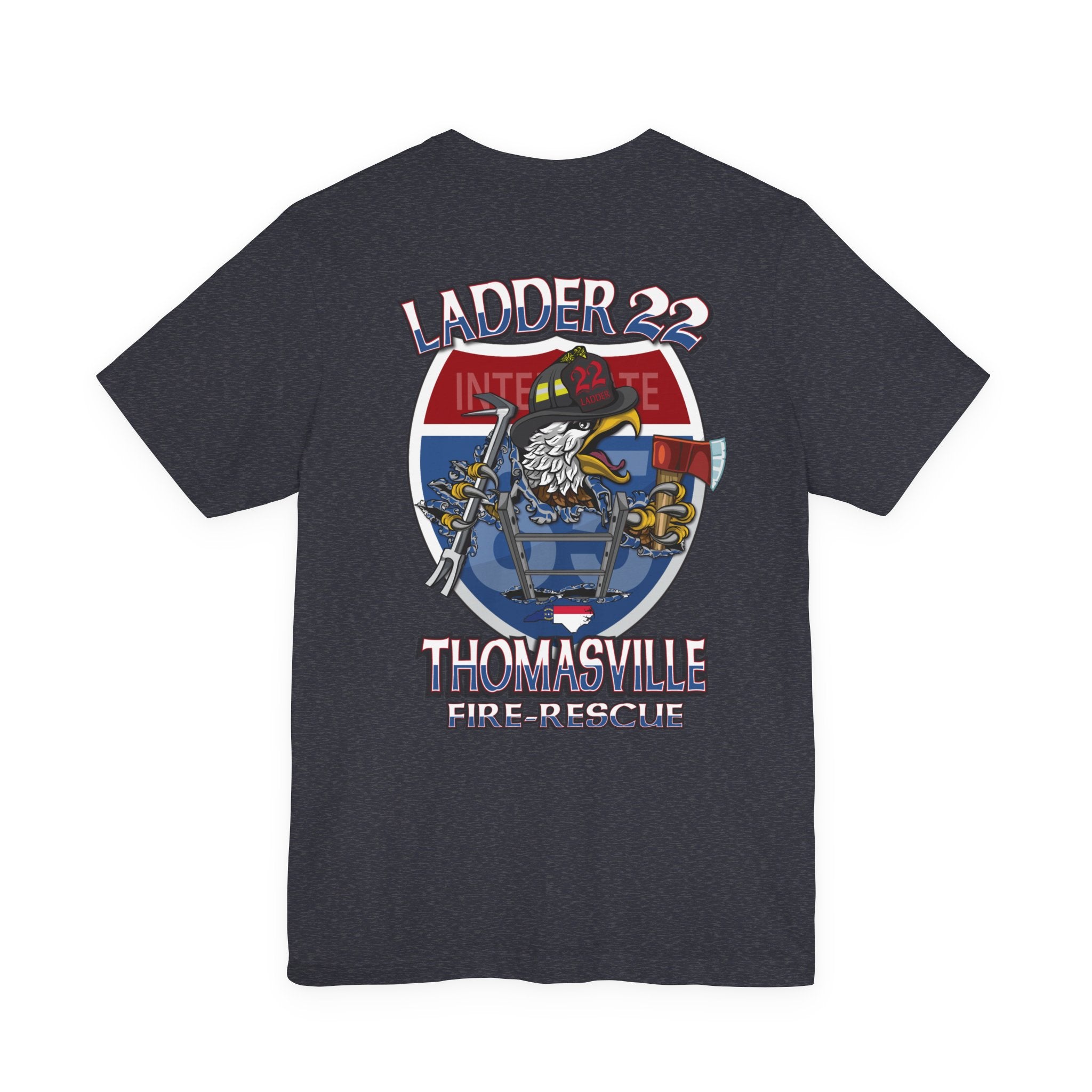 Thomasville Fire NC Ladder 22 - Bella+Canvas Soft Unisex Tee