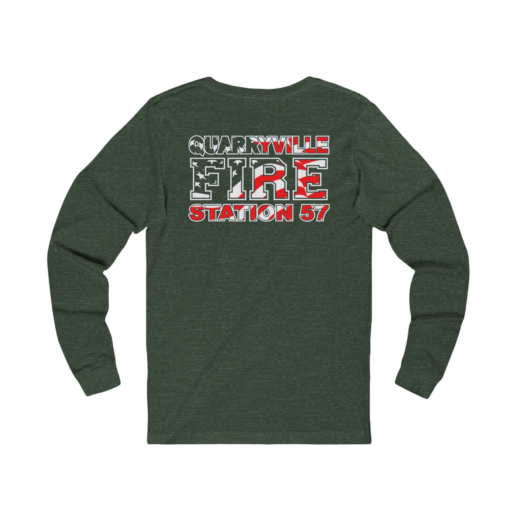 Quarryville PA Vol. Fire - Bella-Canvas Soft Jersey Cotton Long Sleeve Tee