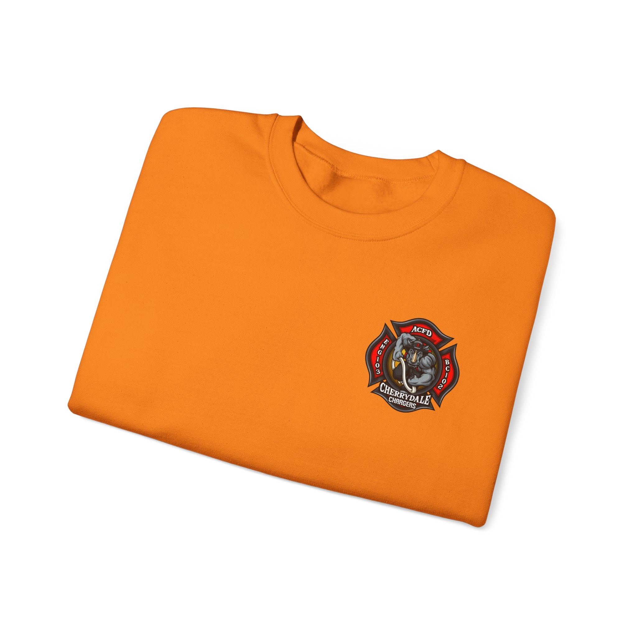 Arlington Station 3 Rhino Front/ACFD FF Back - Gildan Sweatshirt Unisex Heavy Blend™