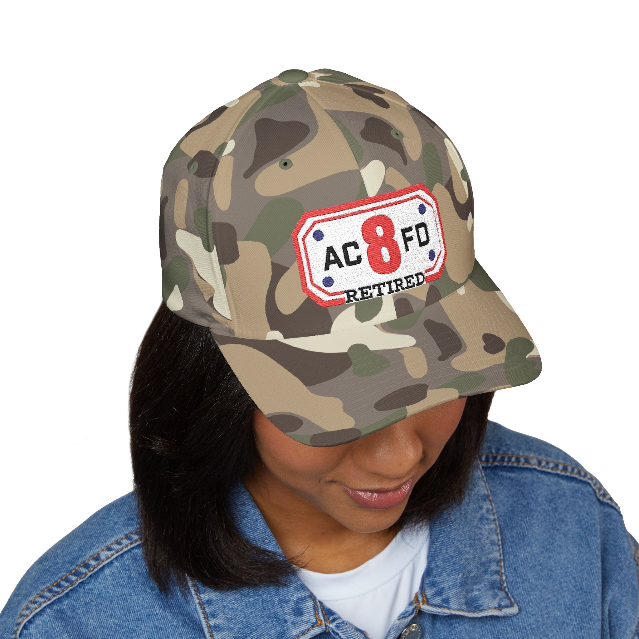 Retired Arlington Engine 8 - FLEXFIT Closed-Back Structured Cap (Embroidery)